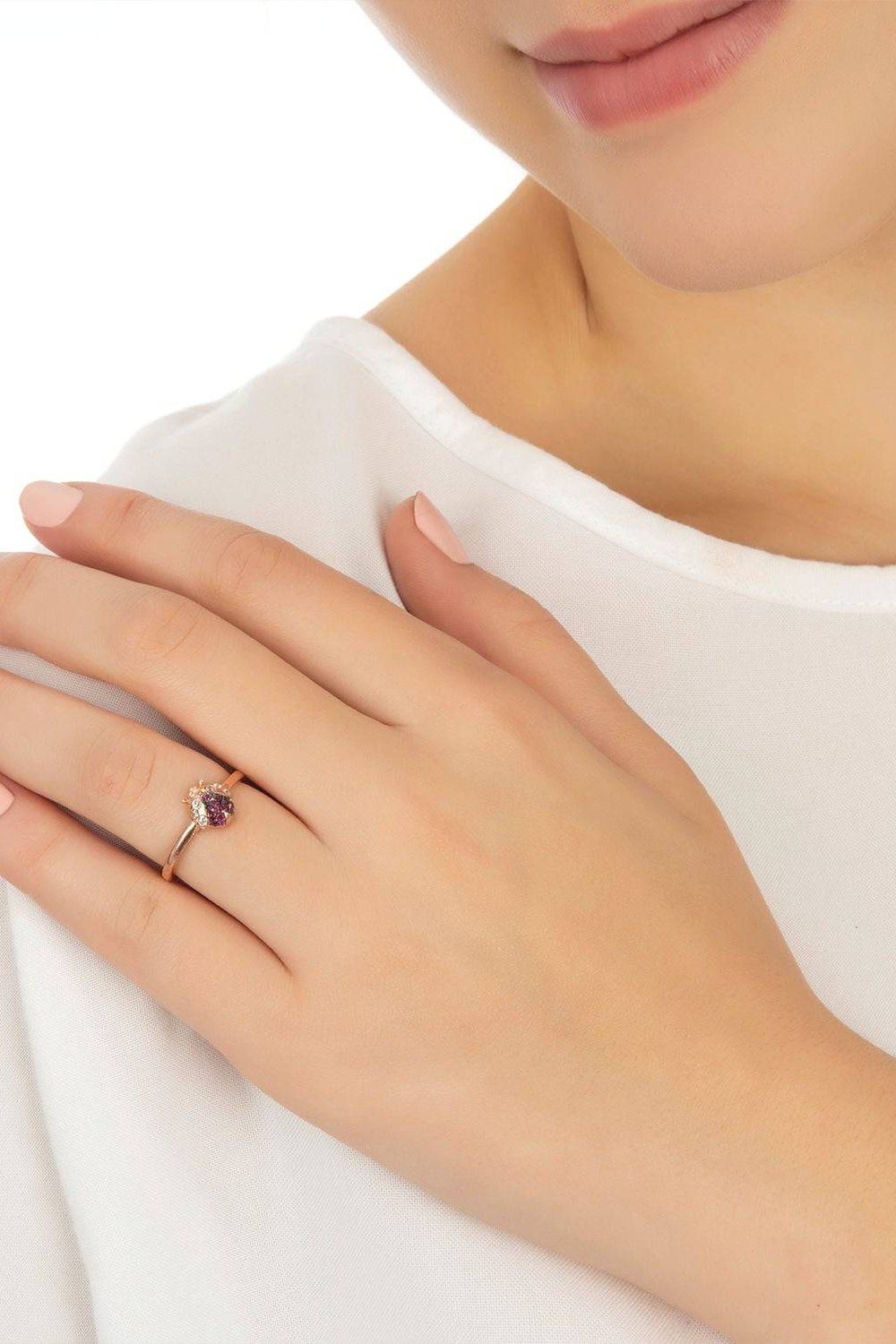 Ladybird Ring Rosegold - LATELITA Rings