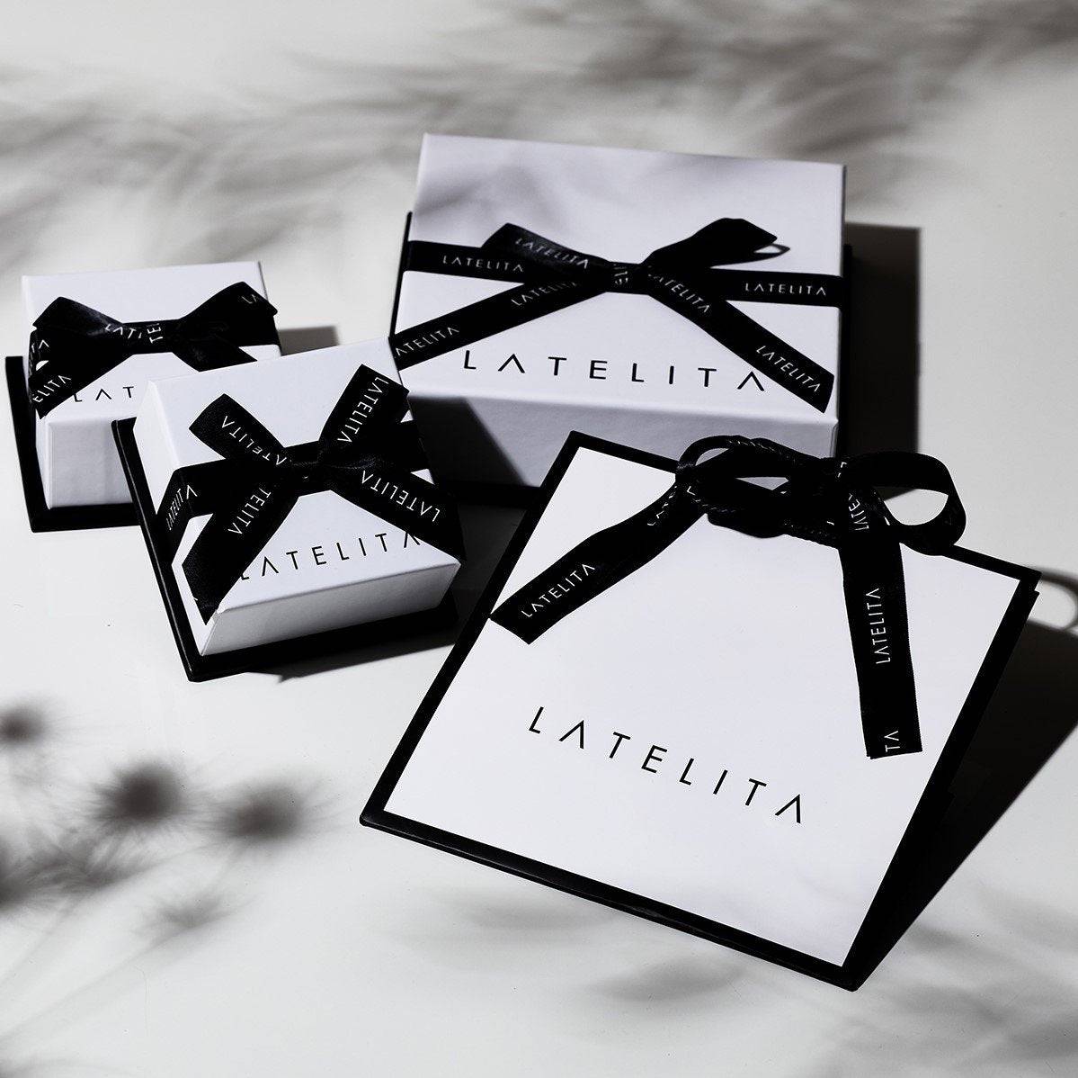 Latelita Long Drop Earrings Chocolate Cz - LATELITA Earrings