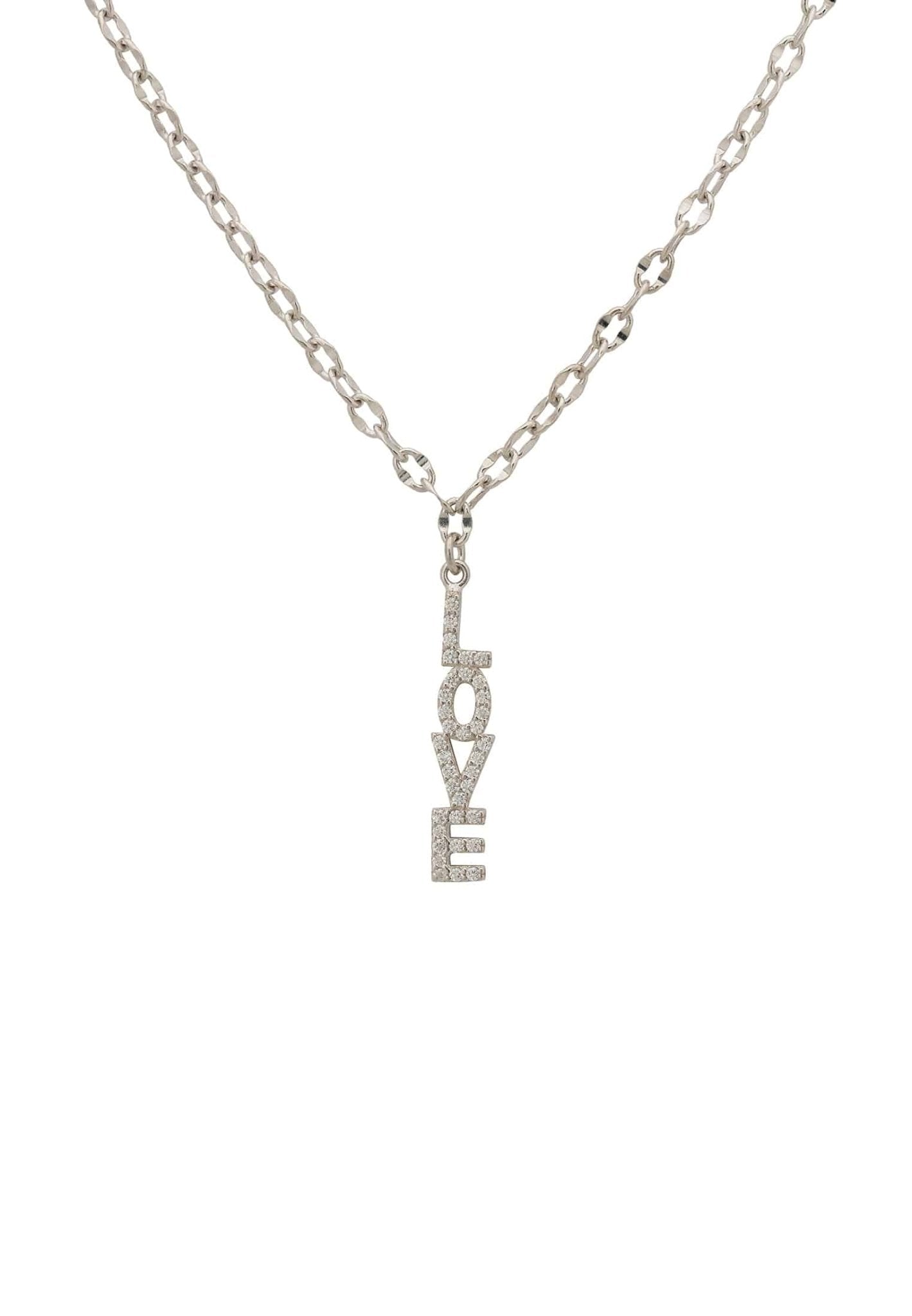Love Pendant Necklace Silver - LATELITA Necklaces