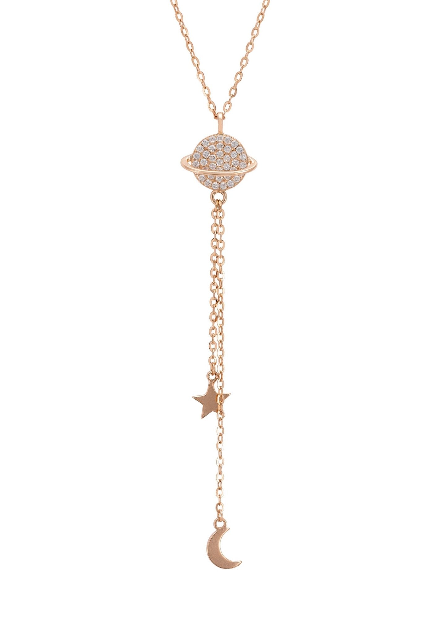 Milky Way Pendant Necklace Rosegold - LATELITA Necklaces