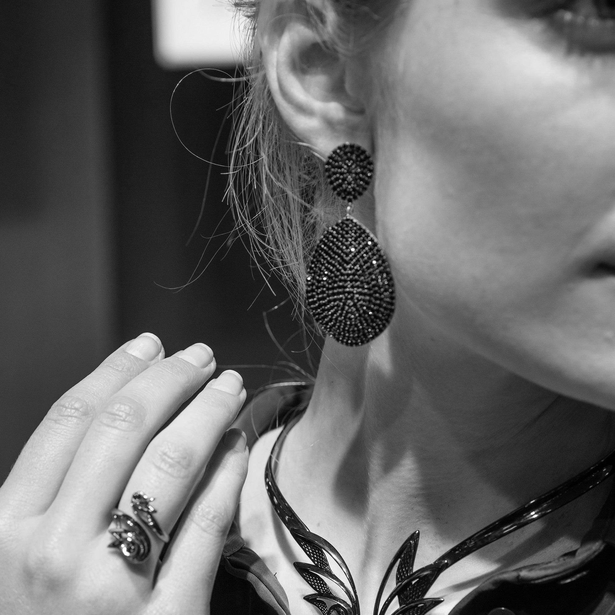 Monte Carlo Earrings Rosegold Amethyst Zircon - LATELITA Earrings