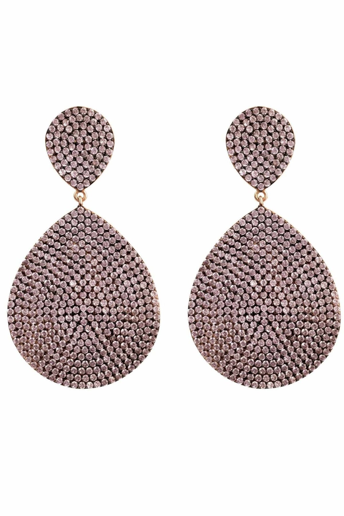 Monte Carlo Earrings Rosegold Light Pink - LATELITA Earrings
