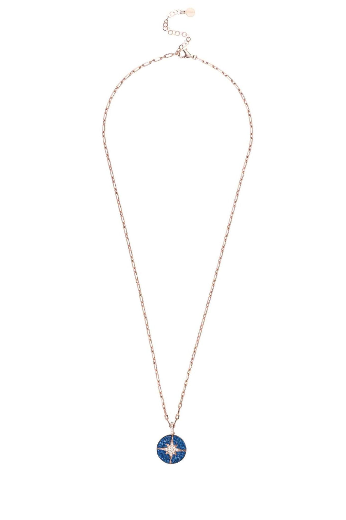 Nebula Necklace Blue Rosegold - LATELITA Necklaces