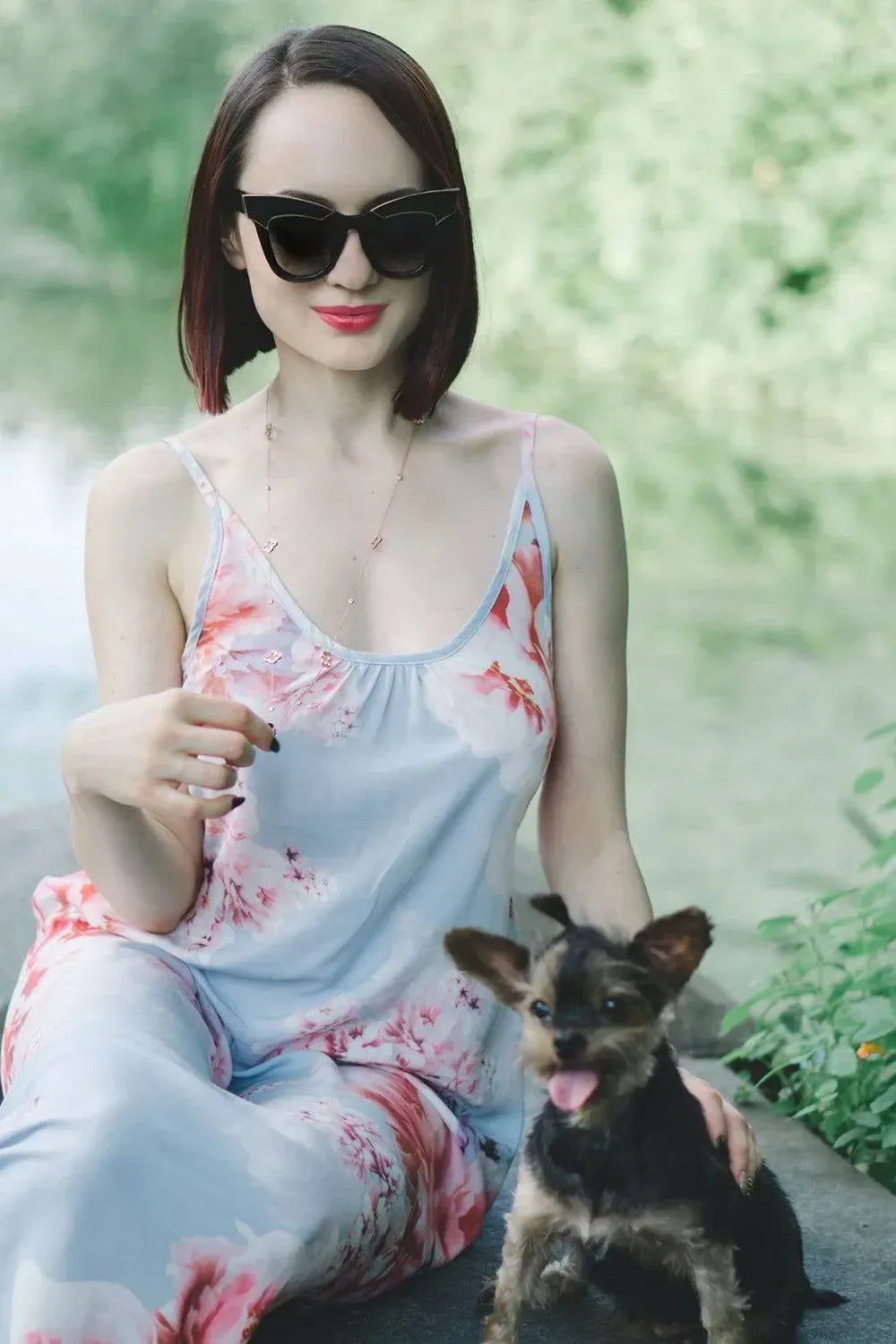 Open Clover Long Necklace Rosegold - LATELITA Necklaces