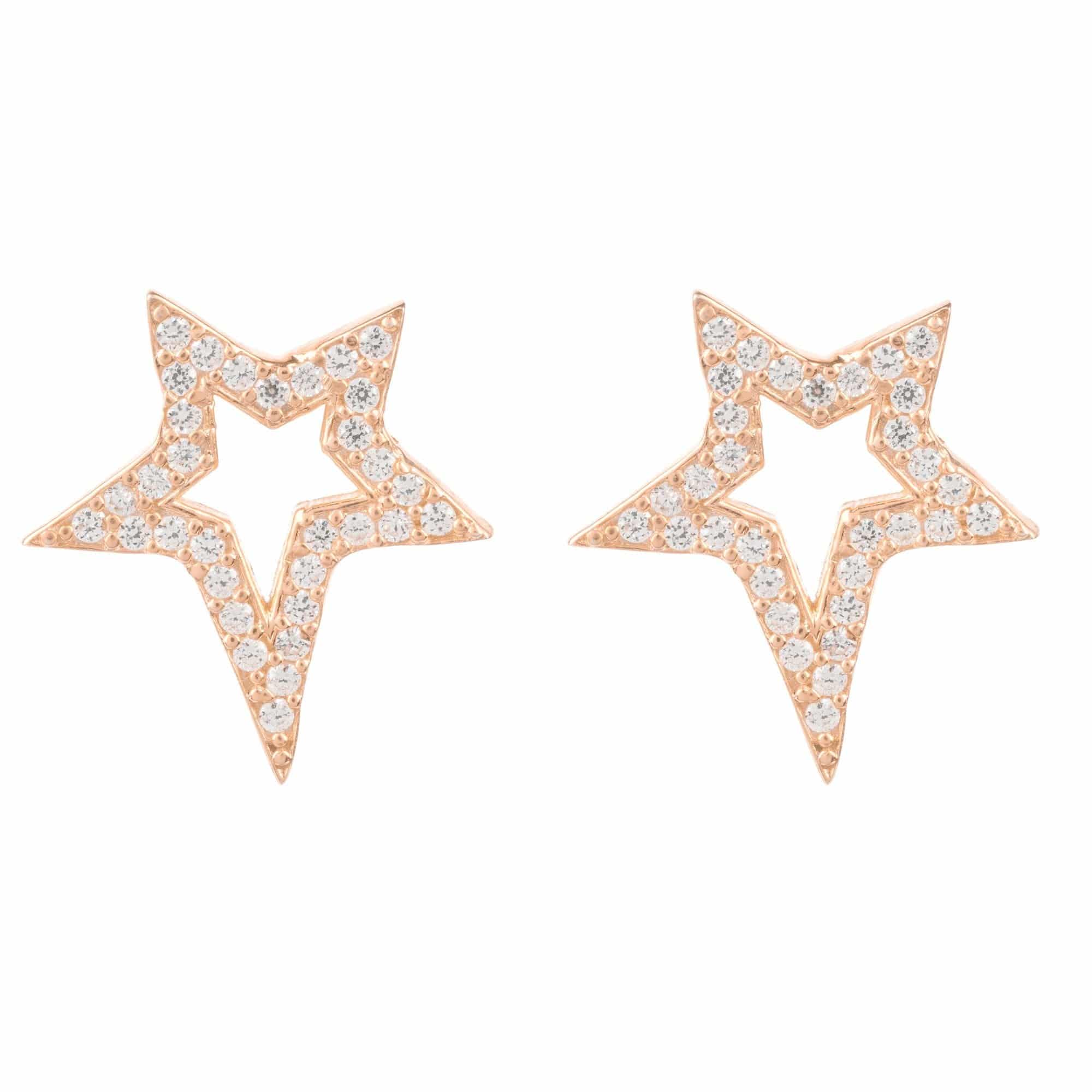 Open Star Stud Earrings - LATELITA Earrings