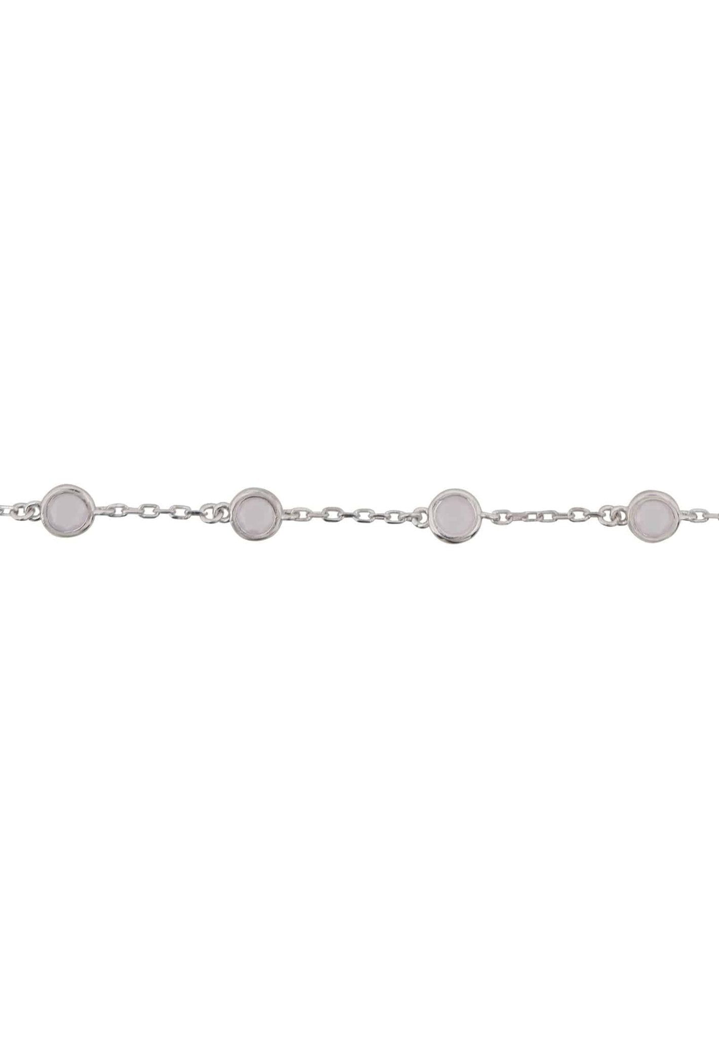 Palermo Bracelet Silver Rose Quartz - LATELITA Bracelets