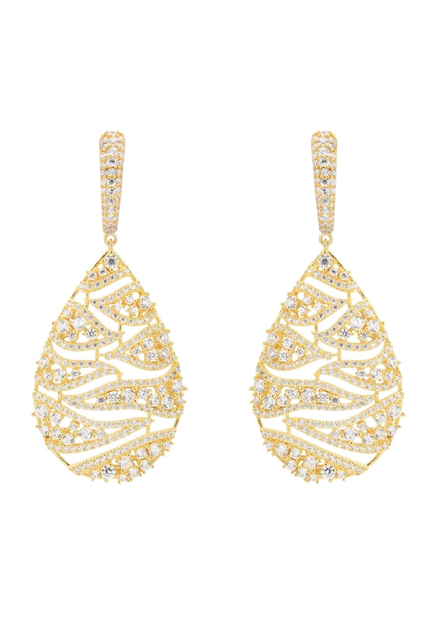 Panama Earrings White Gold - LATELITA Earrings