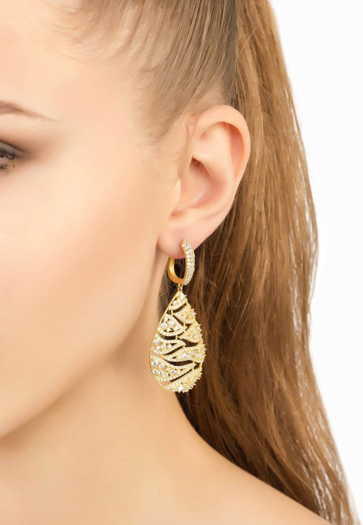 Panama Earrings White Gold - LATELITA Earrings