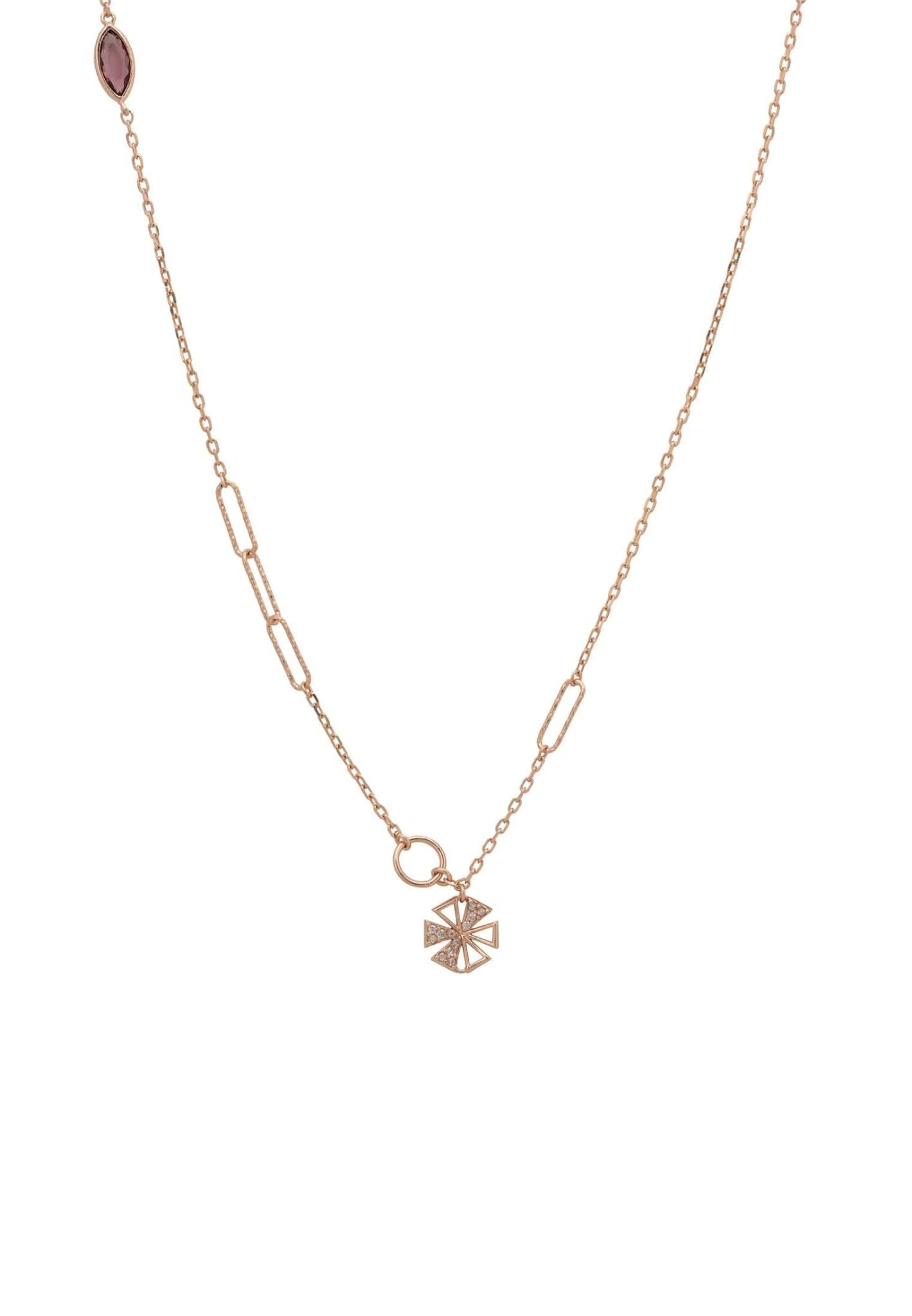 Paris Long Necklace Rosegold - LATELITA Necklaces