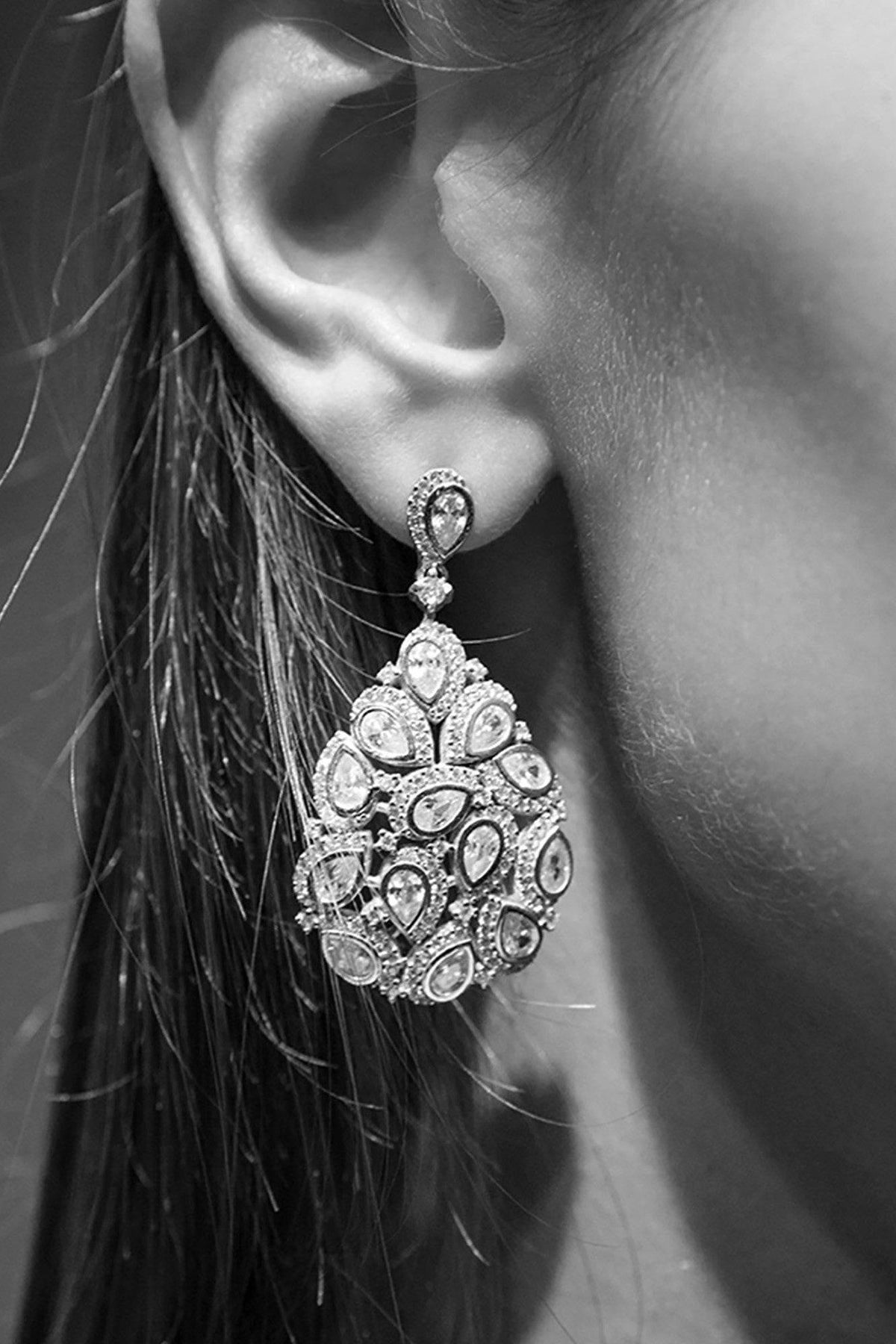 Peacock Earrings Rosegold - LATELITA Earrings