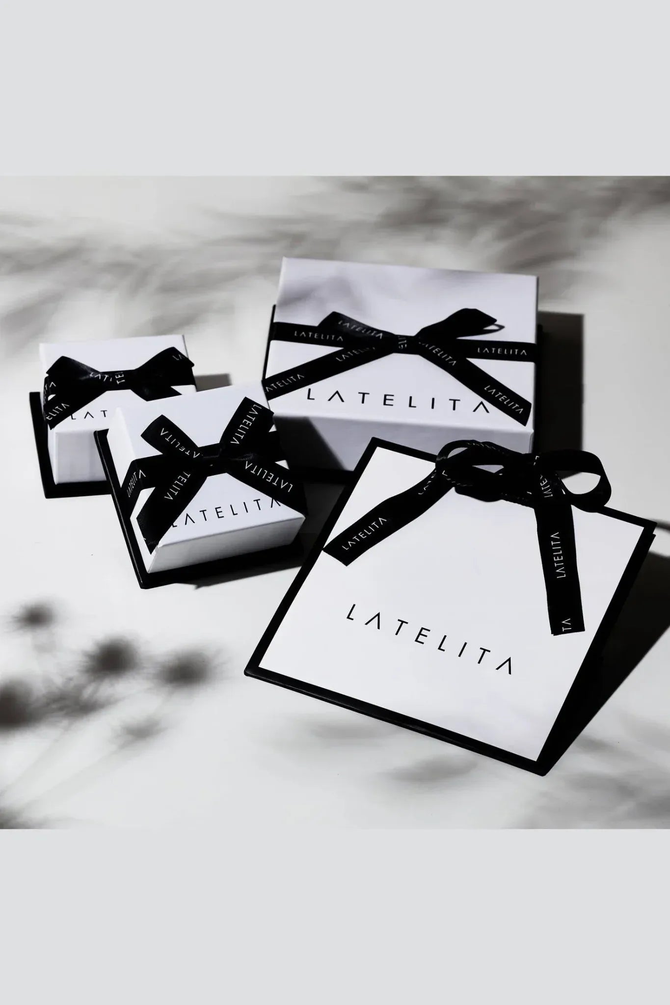 Petite Drop Earrings Rose Quartz Gold - LATELITA Earrings