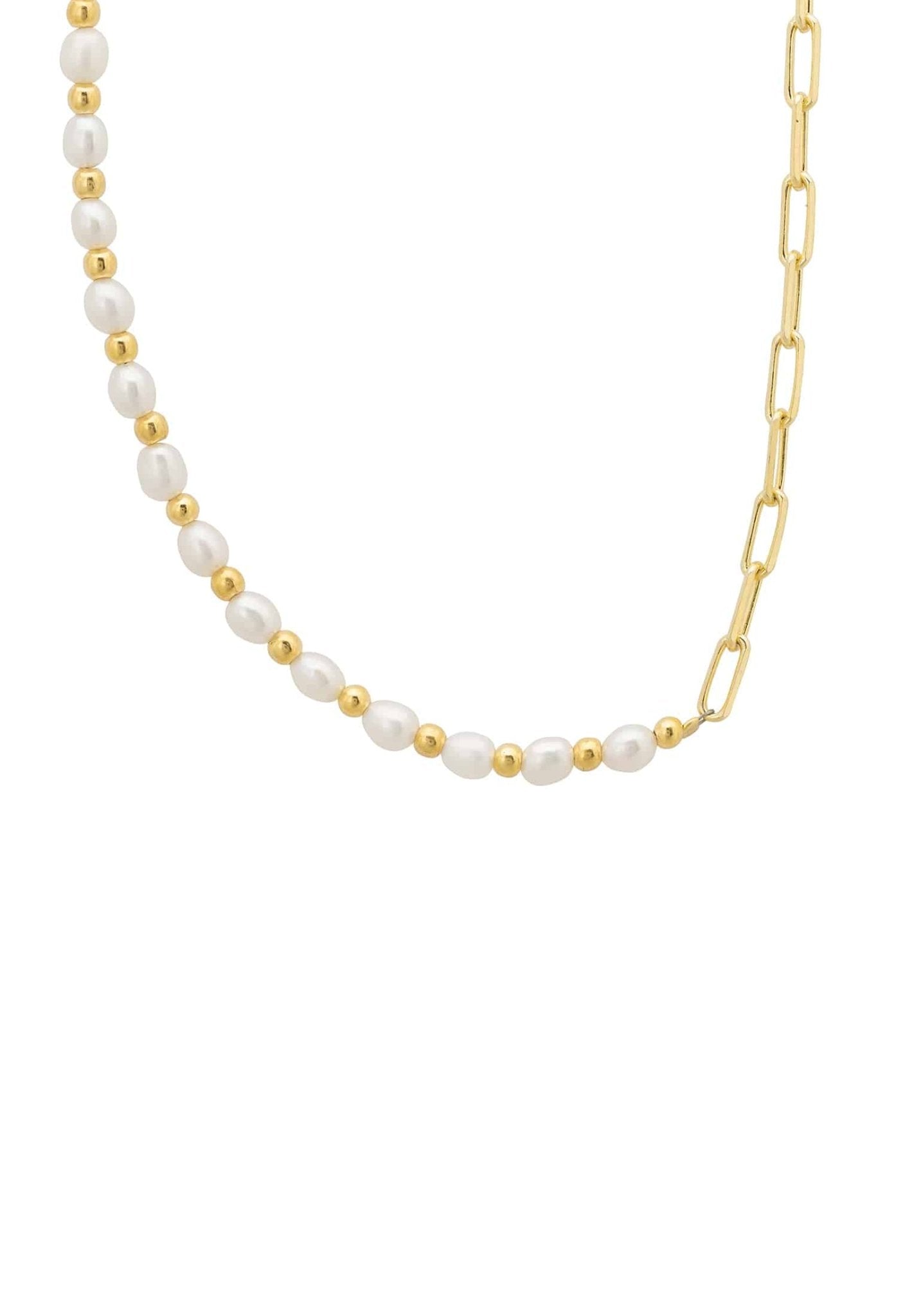 Petite Pearl Strand Necklace Gold - LATELITA Necklaces
