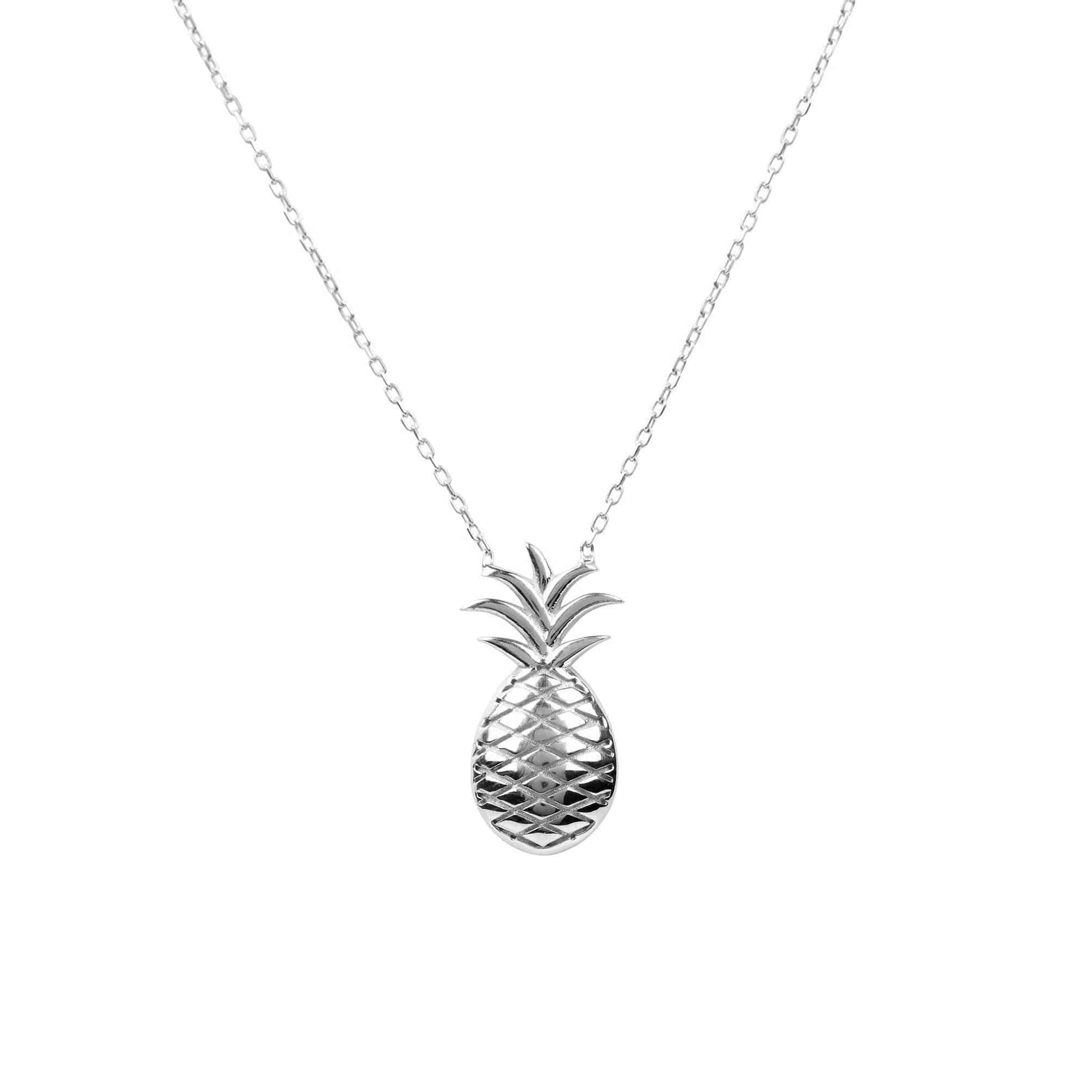 Pineapple Fruit Necklace Silver - LATELITA Necklaces
