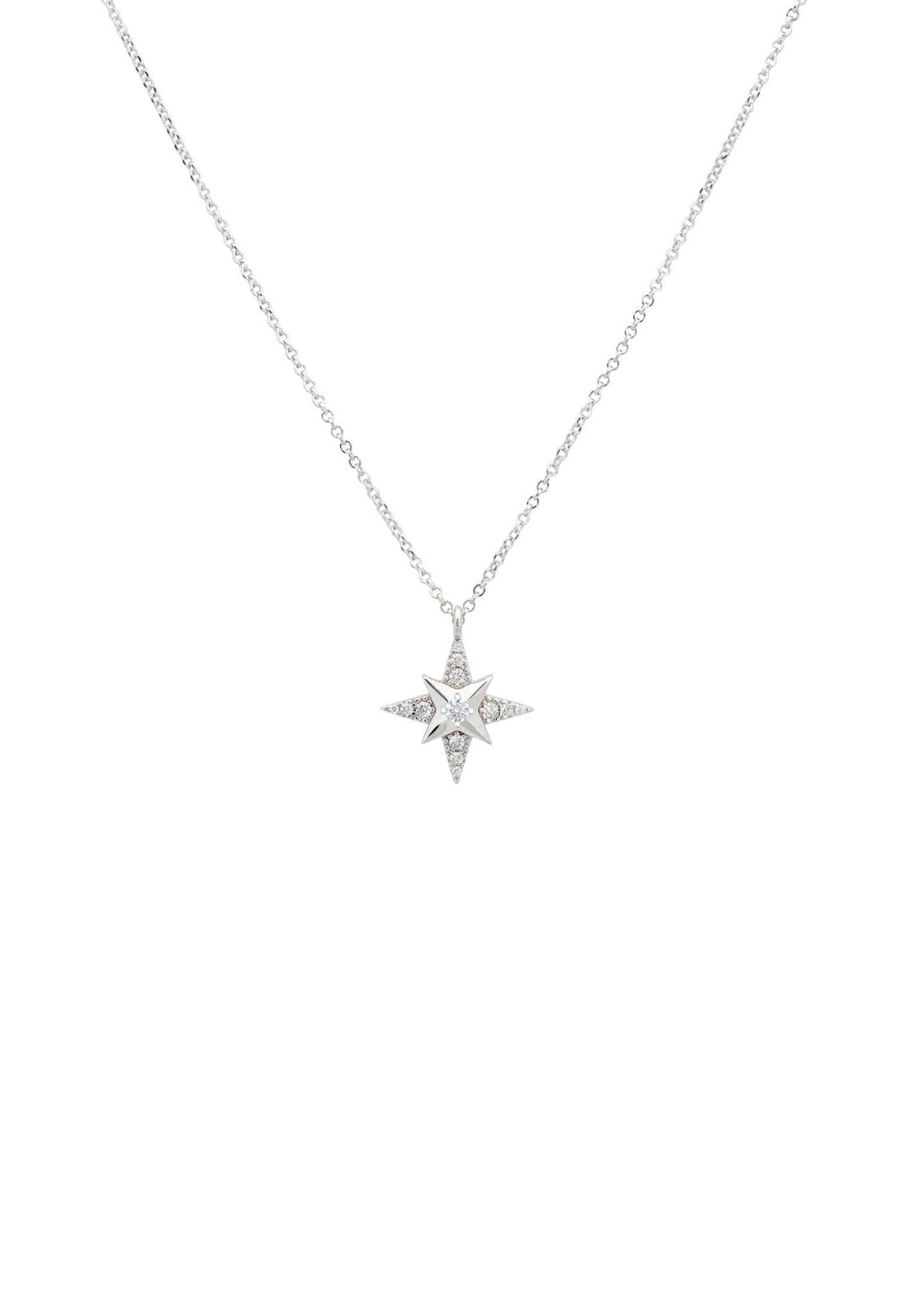 Polaris Starburst Necklace Silver - LATELITA Necklaces