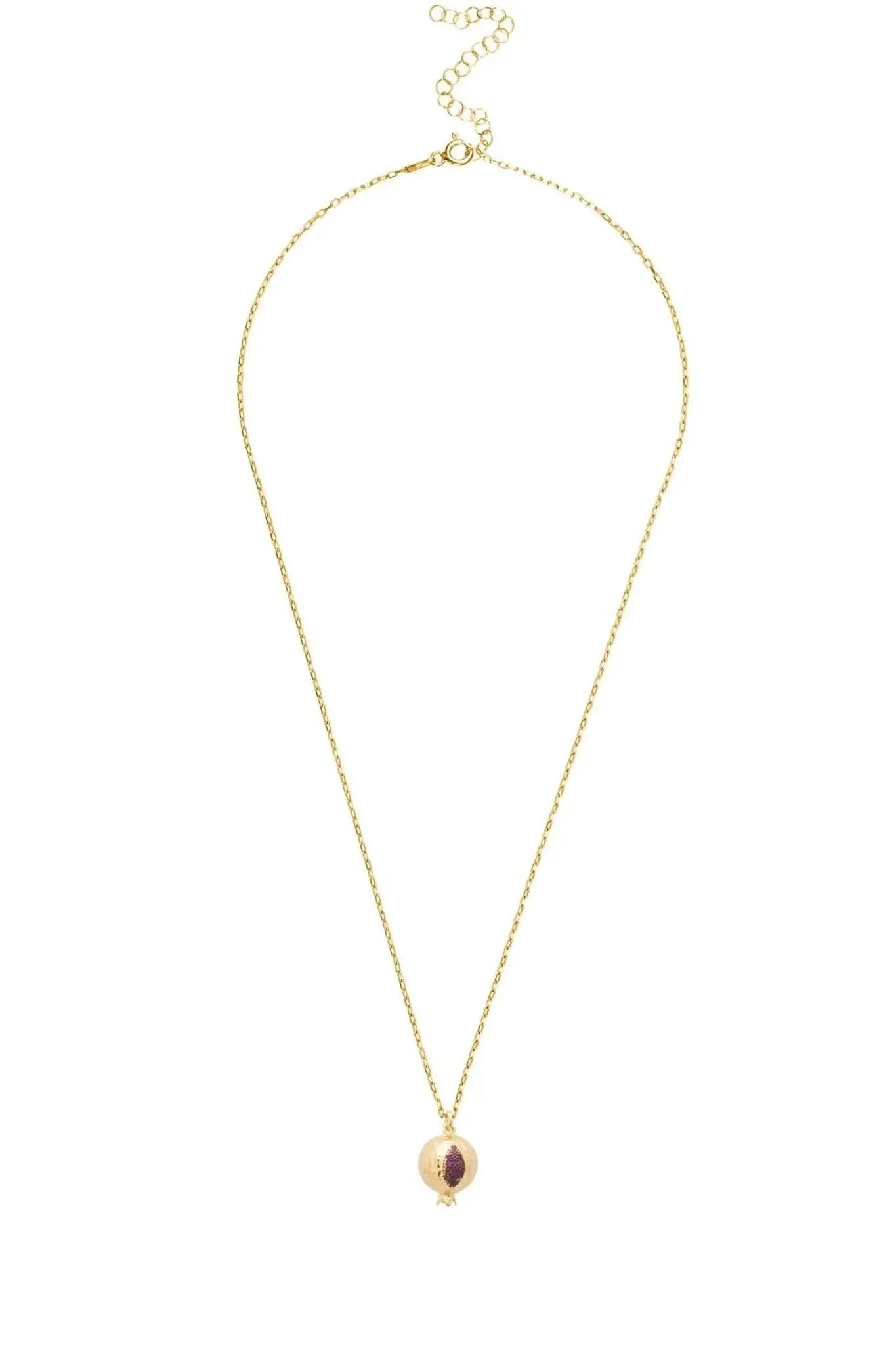 Pomegranate Charm Necklace Gold - LATELITA Necklaces