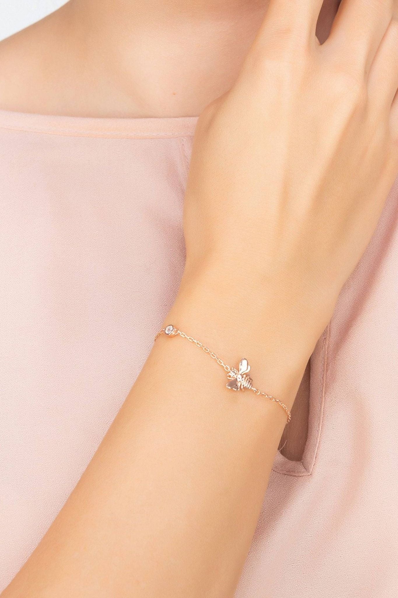 Queen Bee Bracelet Rosegold - LATELITA Bracelets