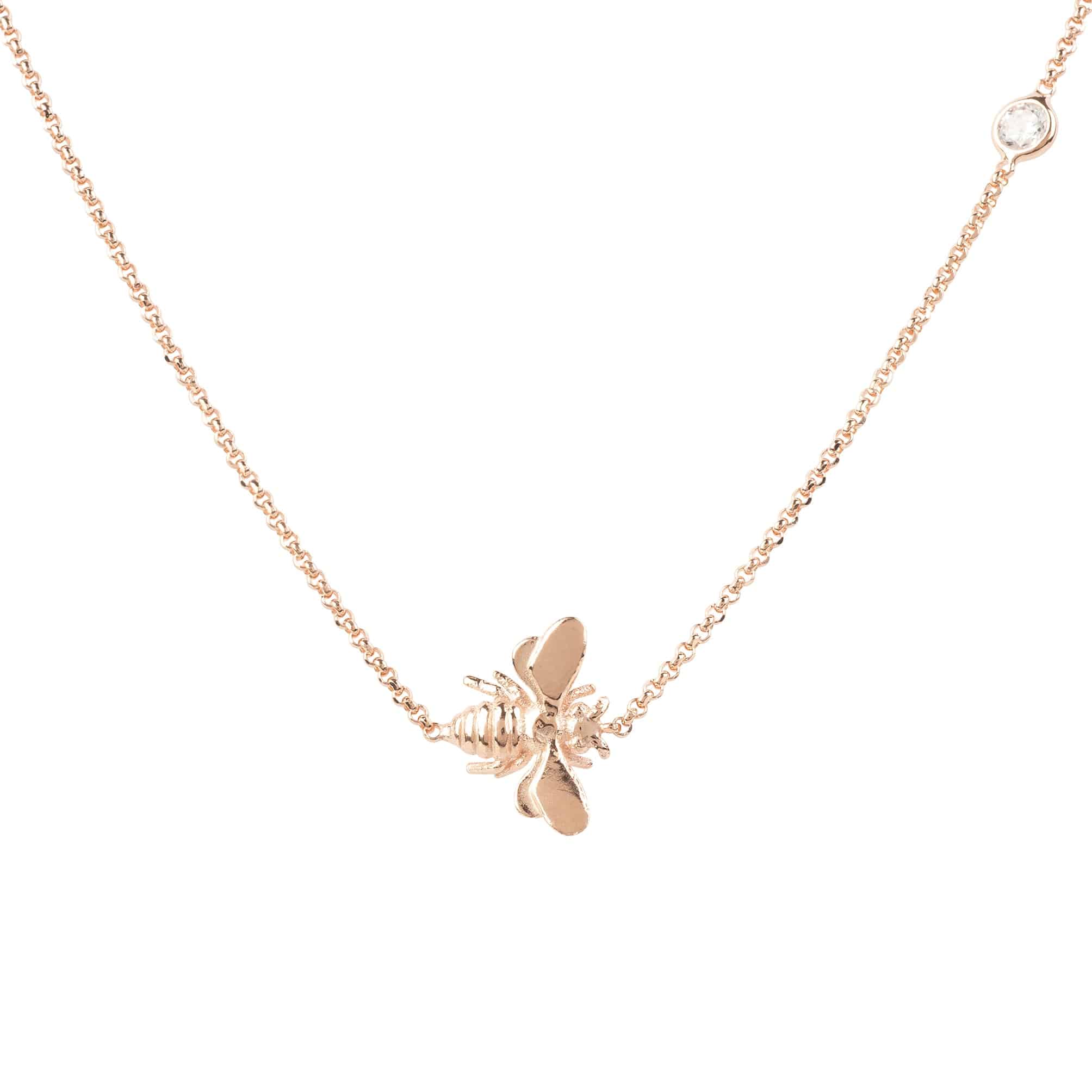 Queen Bee Necklace Rosegold - LATELITA Necklaces