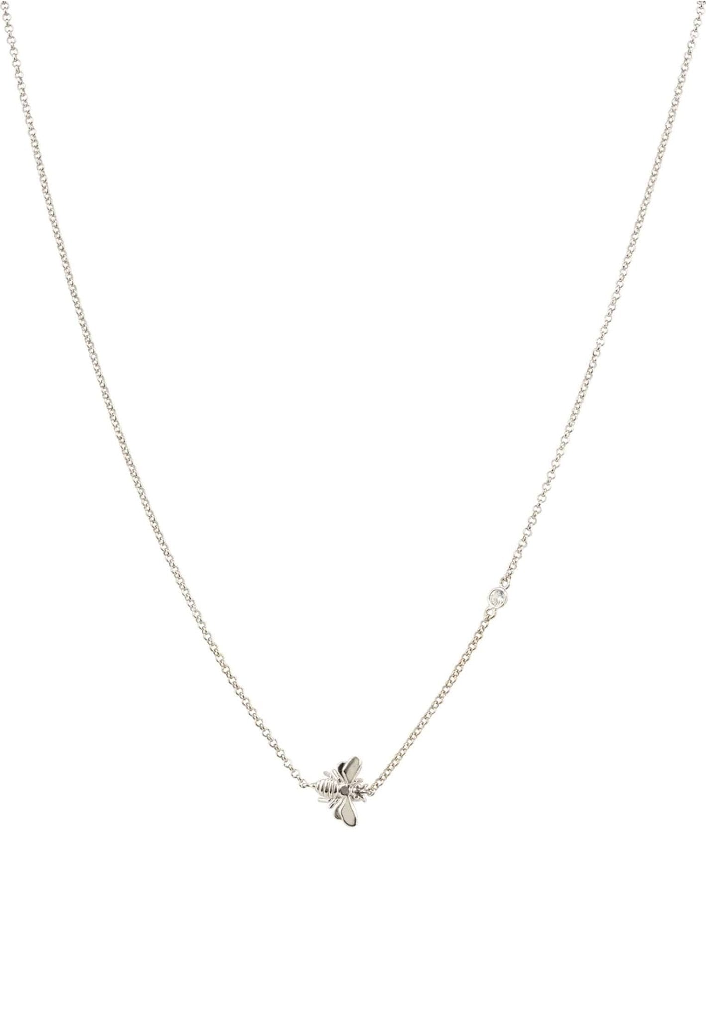 Queen Bee Necklace Silver - LATELITA Necklaces