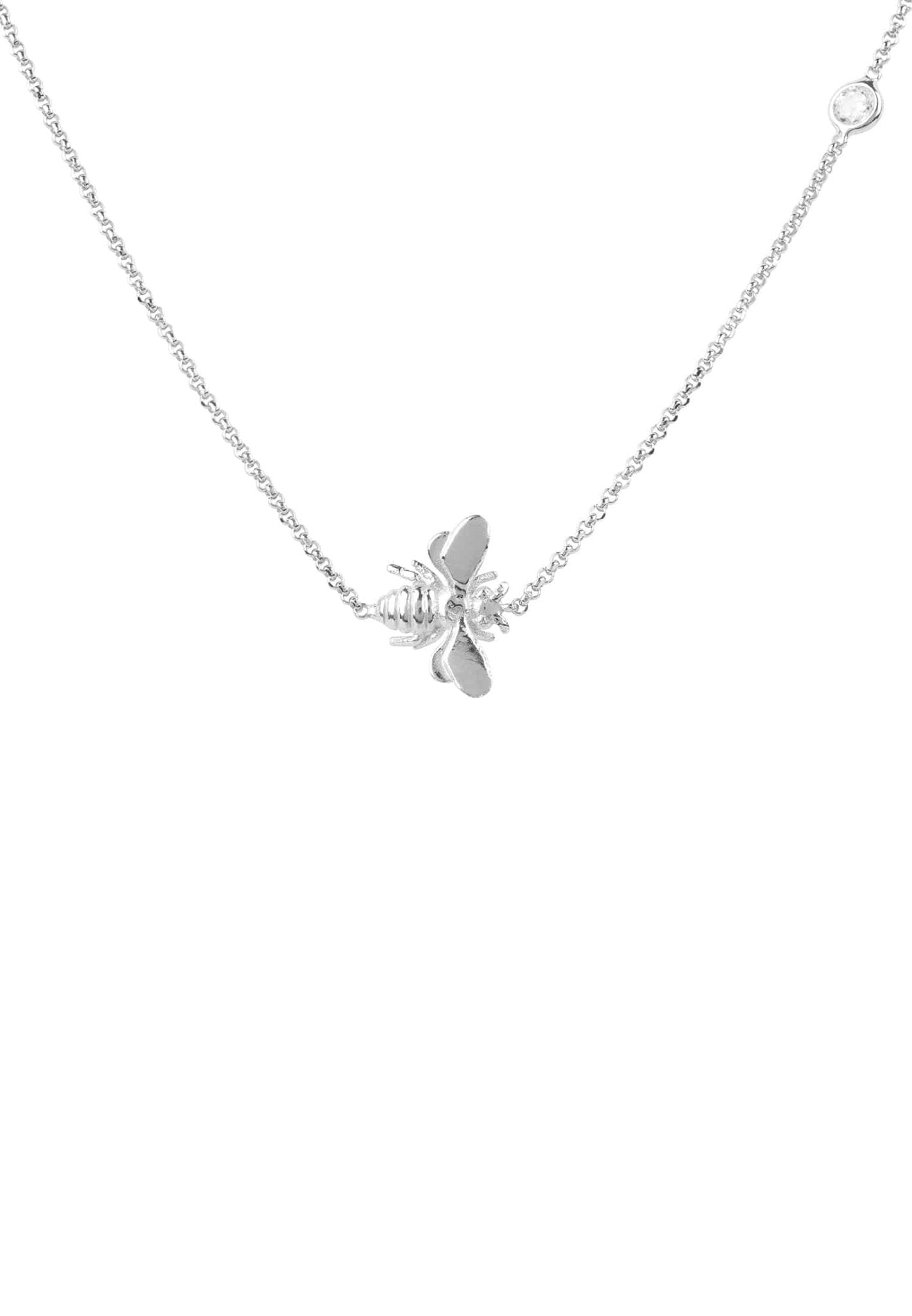 Queen Bee Necklace Silver - LATELITA Necklaces