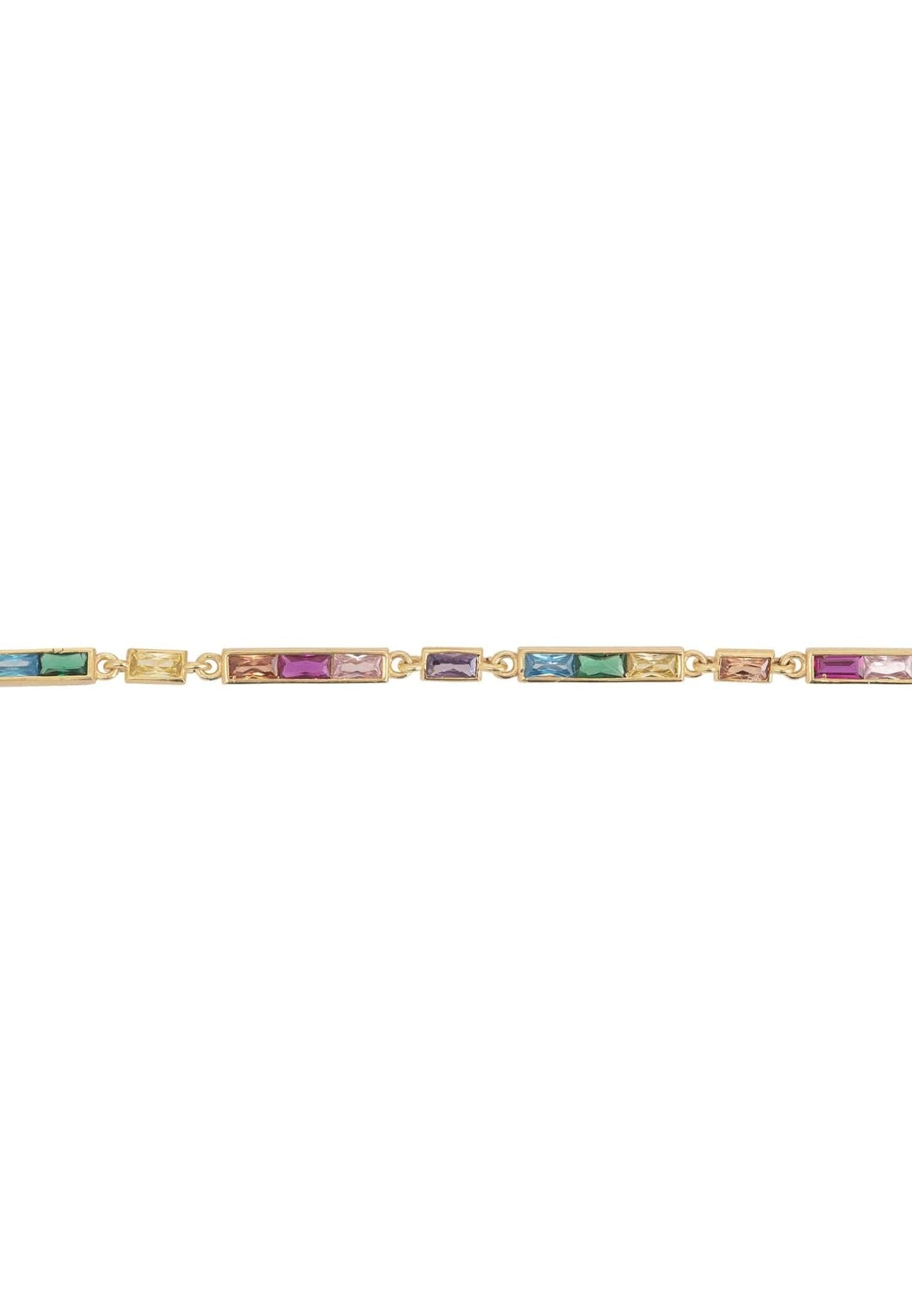 Riviera Multicoloured Gemstone Bracelet - LATELITA Bracelets