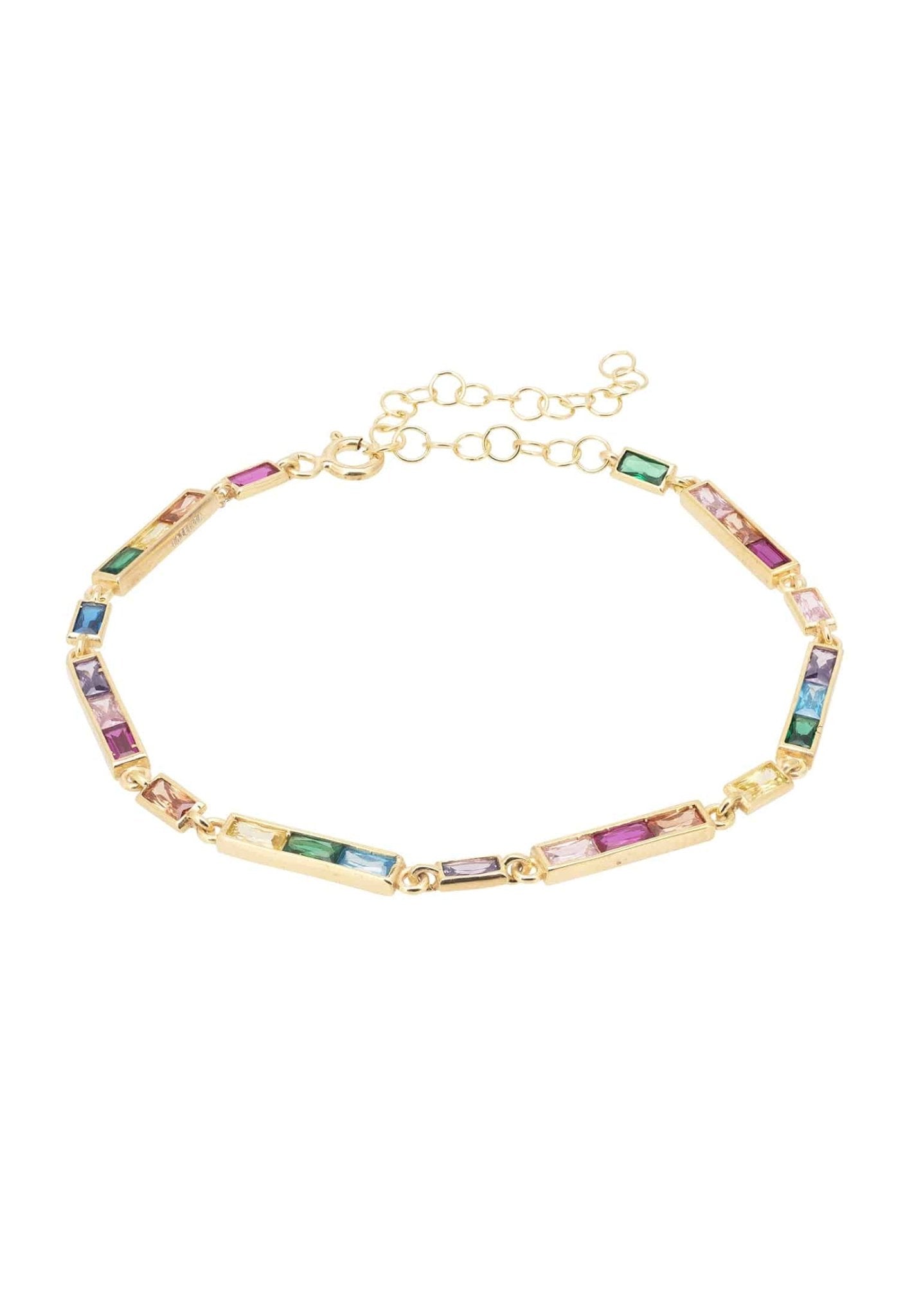 Riviera Multicoloured Gemstone Bracelet - LATELITA Bracelets