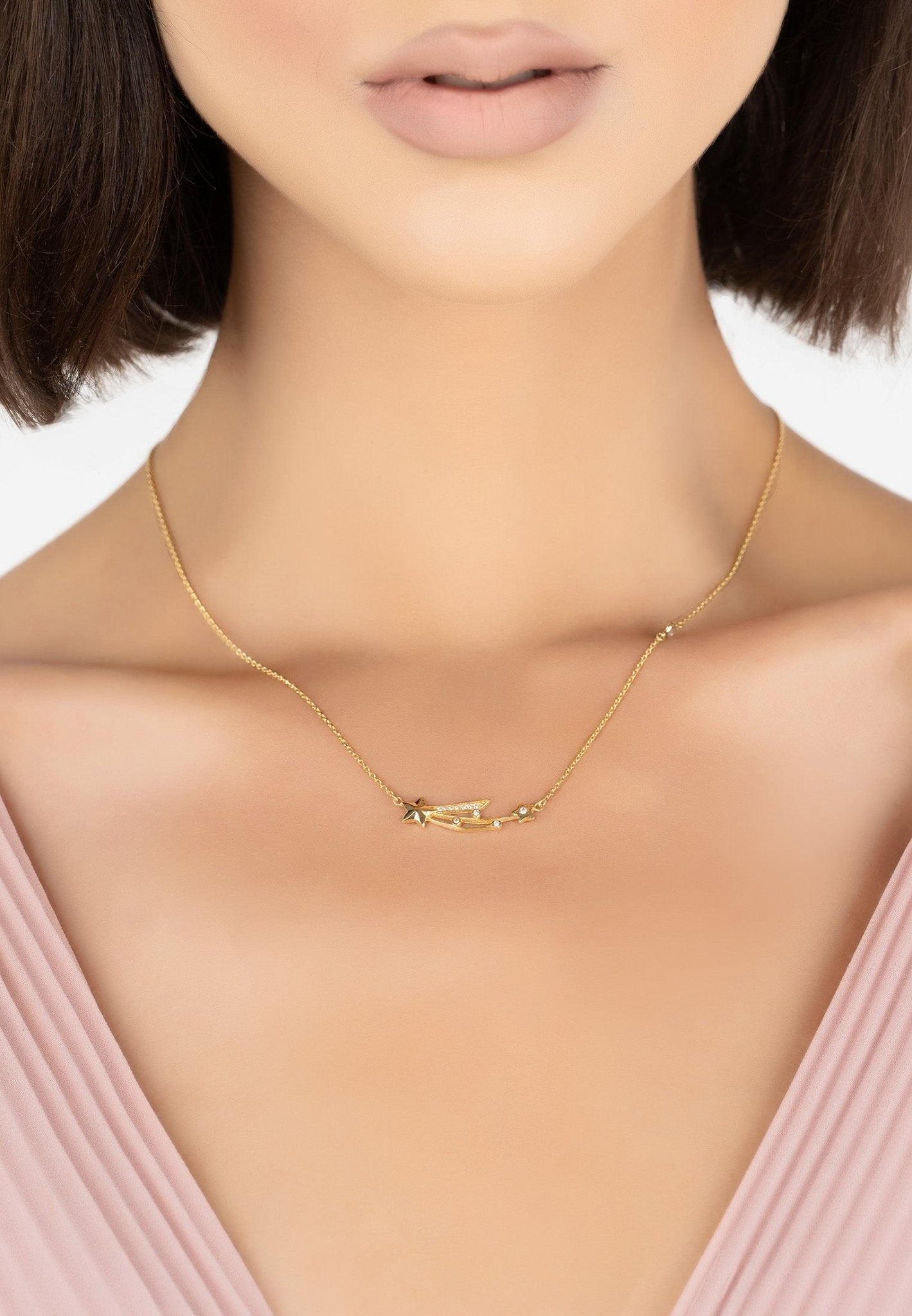 Shooting Star Necklace Gold - LATELITA Necklaces