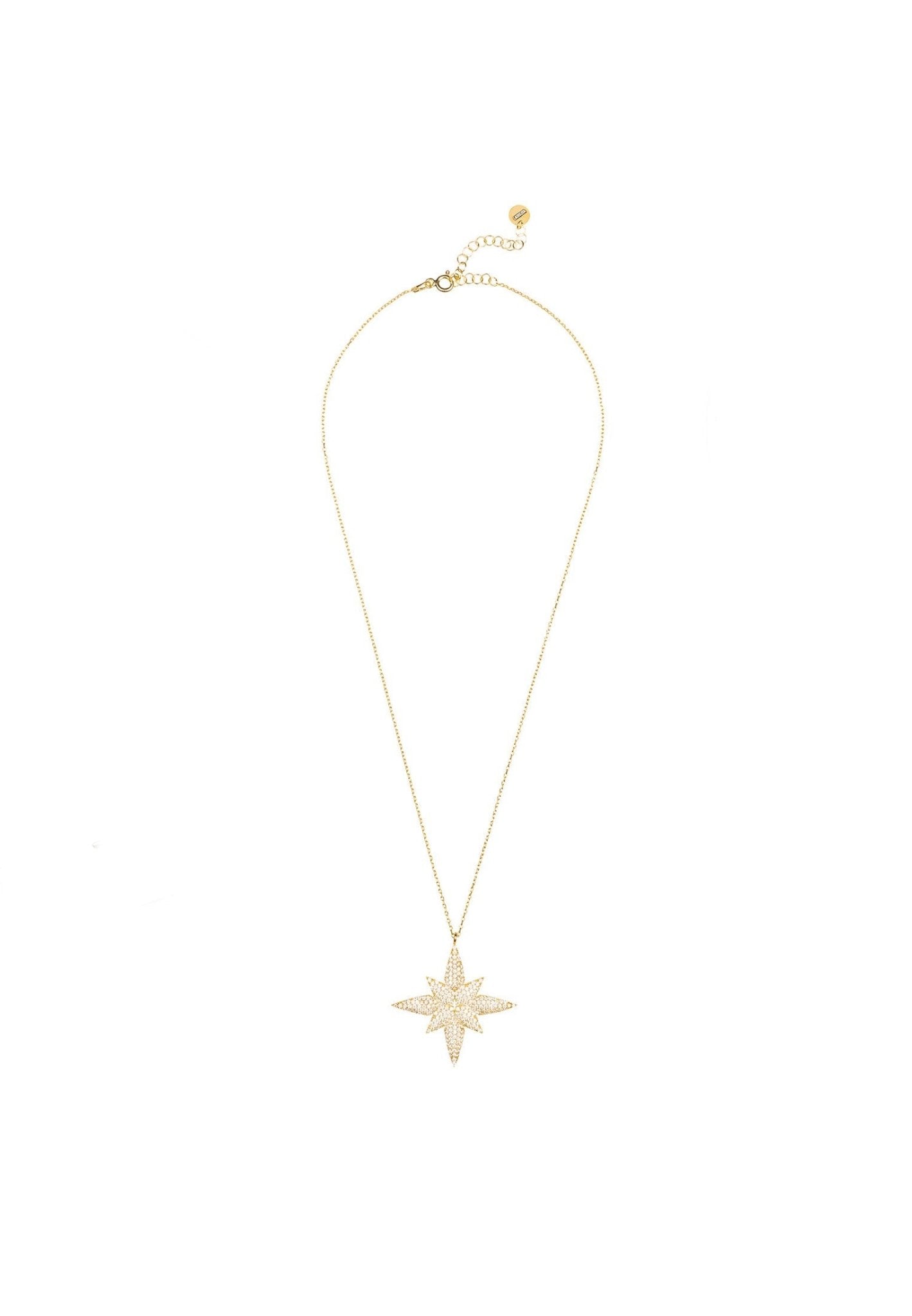 Star Flower Pendant Necklace Gold - LATELITA Necklaces