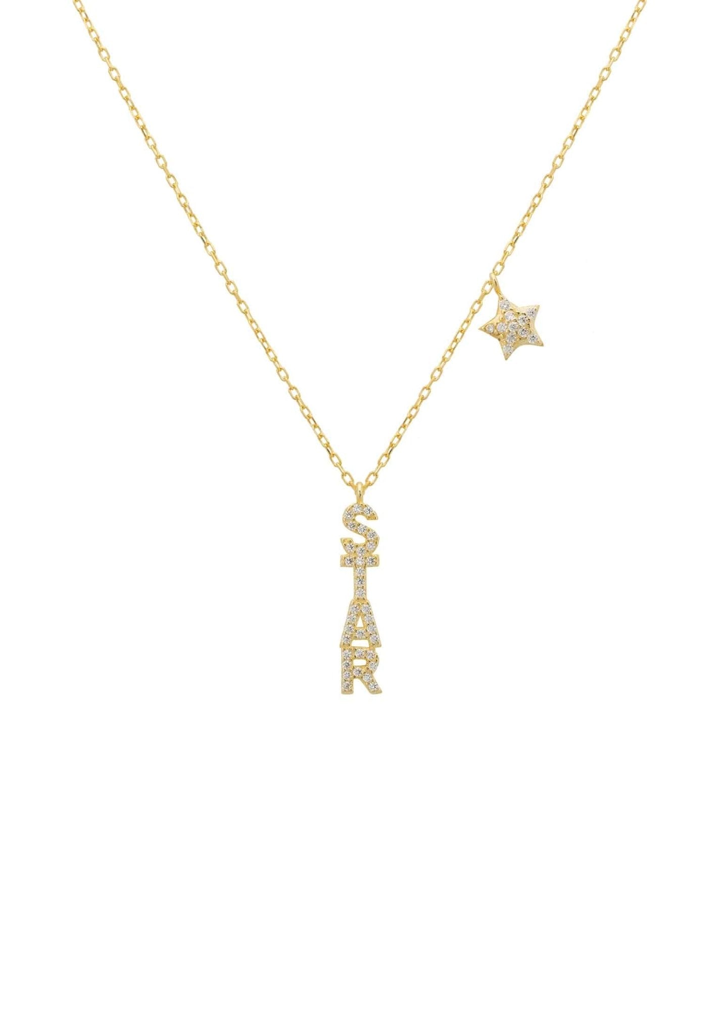 Star Pendant Necklace Gold - LATELITA Necklaces