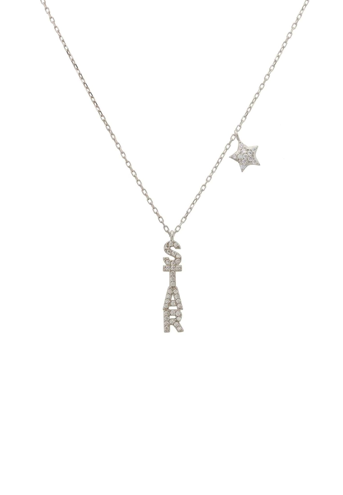 Star Pendant Necklace Silver - LATELITA Necklaces