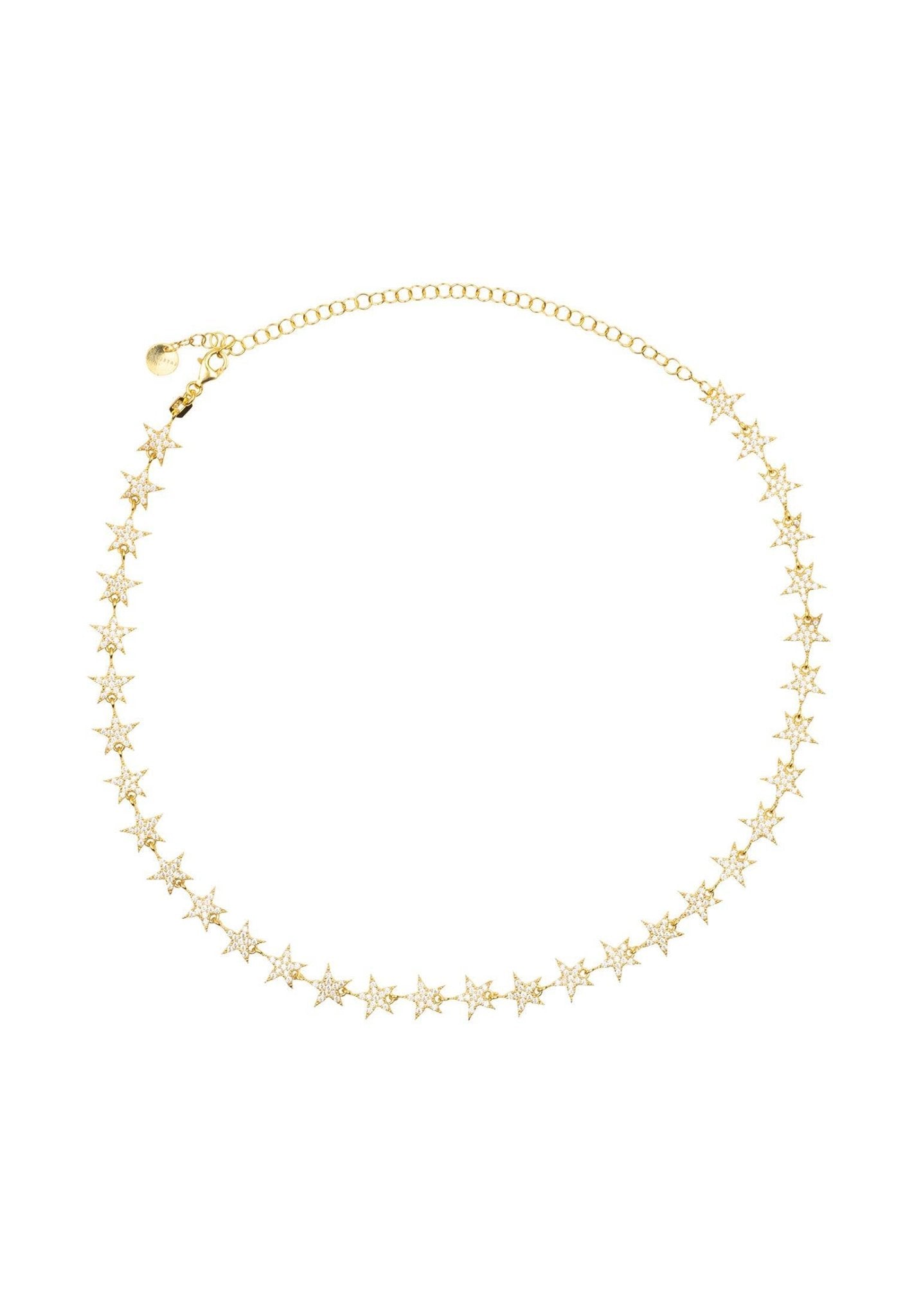 Star Strand Choker Necklace Gold - LATELITA Necklaces