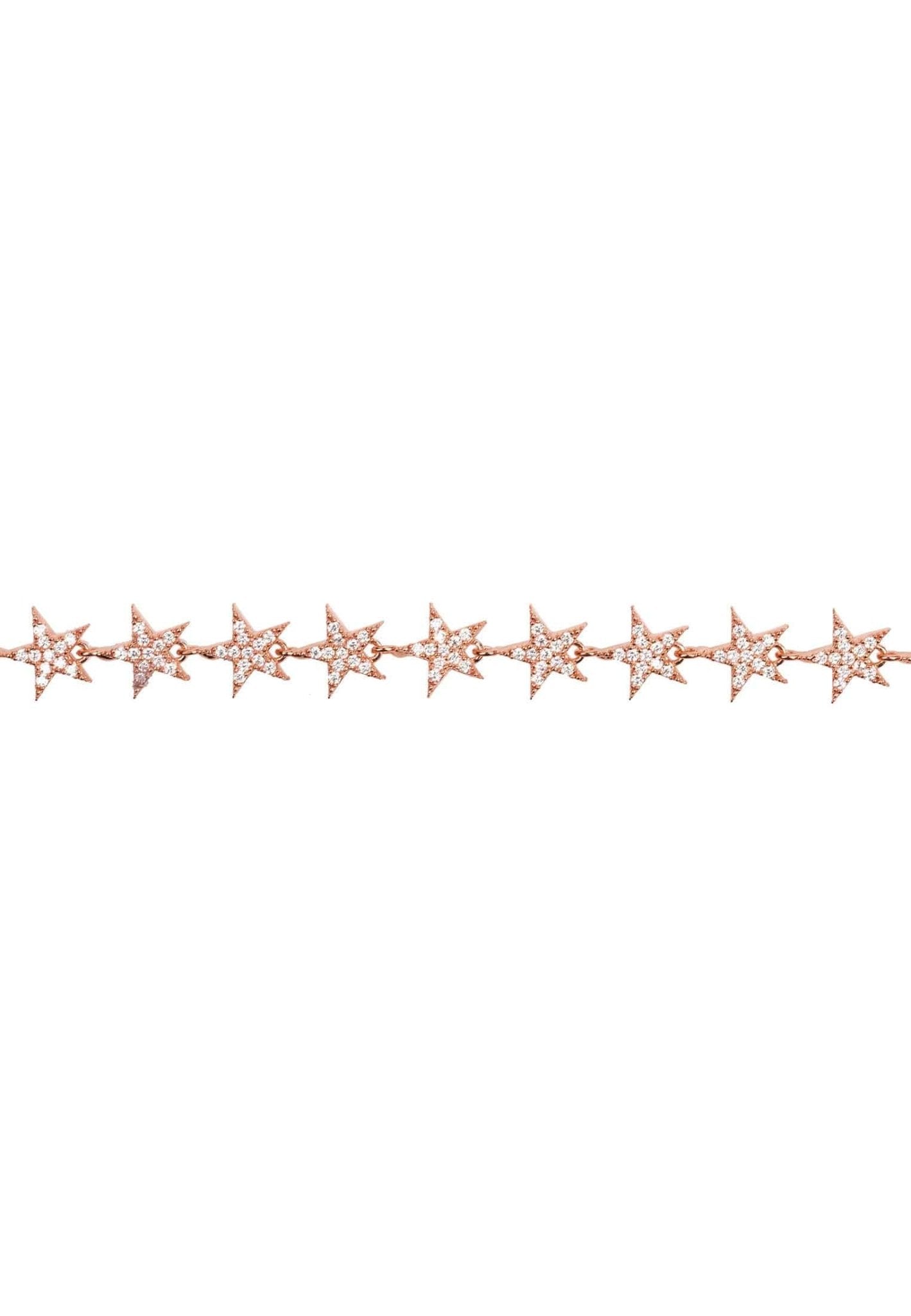 Star Strand Tennis Bracelet Rosegold - LATELITA Bracelets