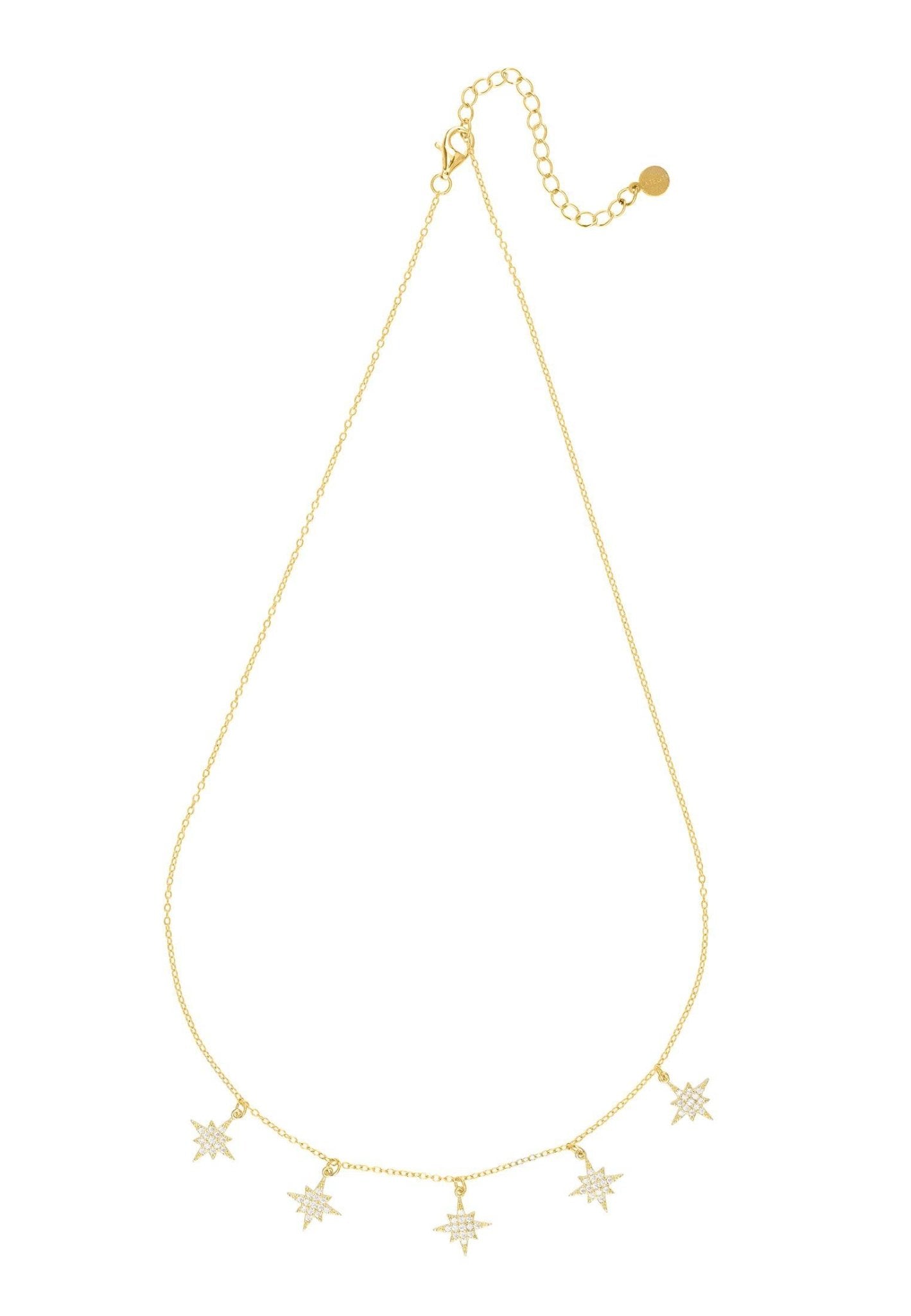 Starburst Choker Necklace Gold - LATELITA Necklaces