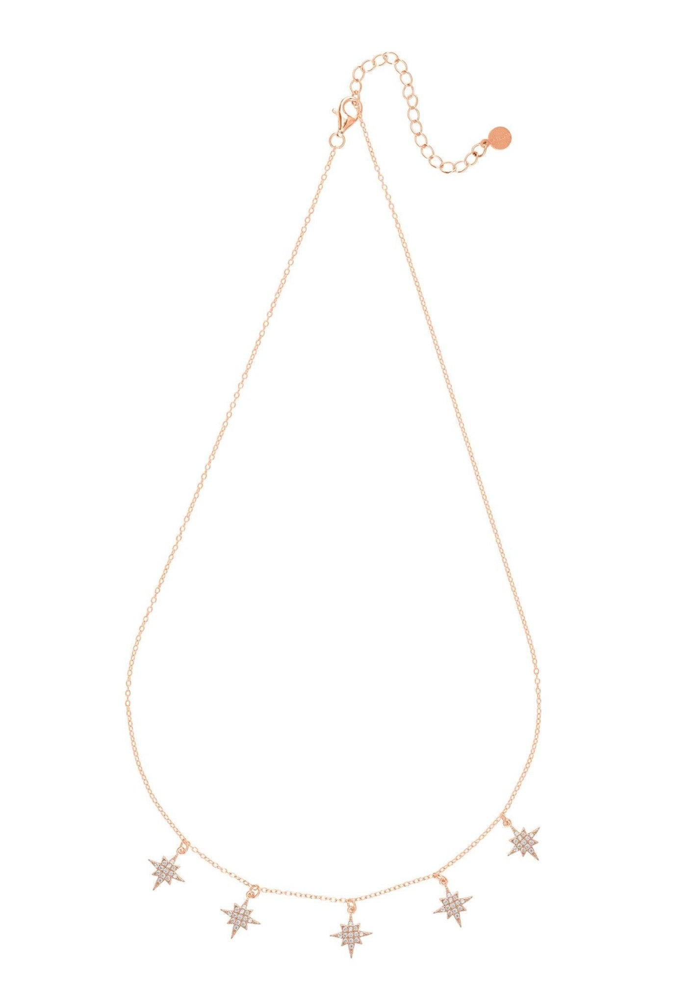 Starburst Choker Necklace Rosegold - LATELITA Necklaces