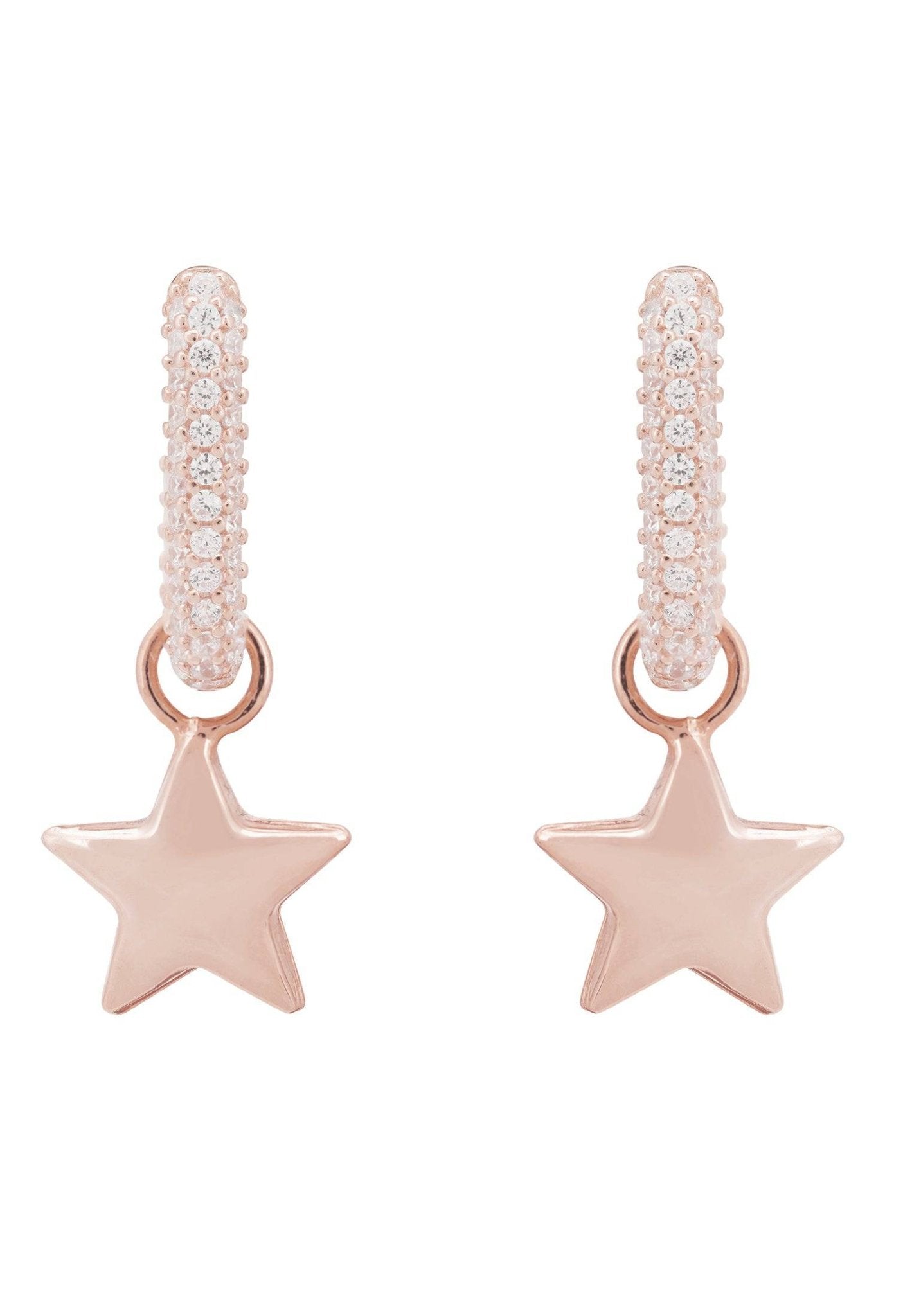 Stella Star Earrings Rosegold - LATELITA Earrings
