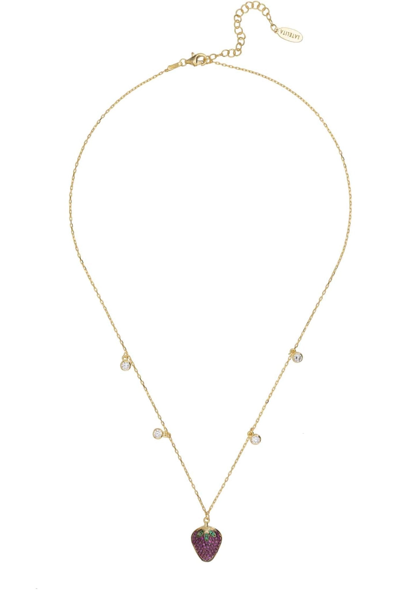 Strawberry Fields Choker Necklace Gold - LATELITA Necklaces