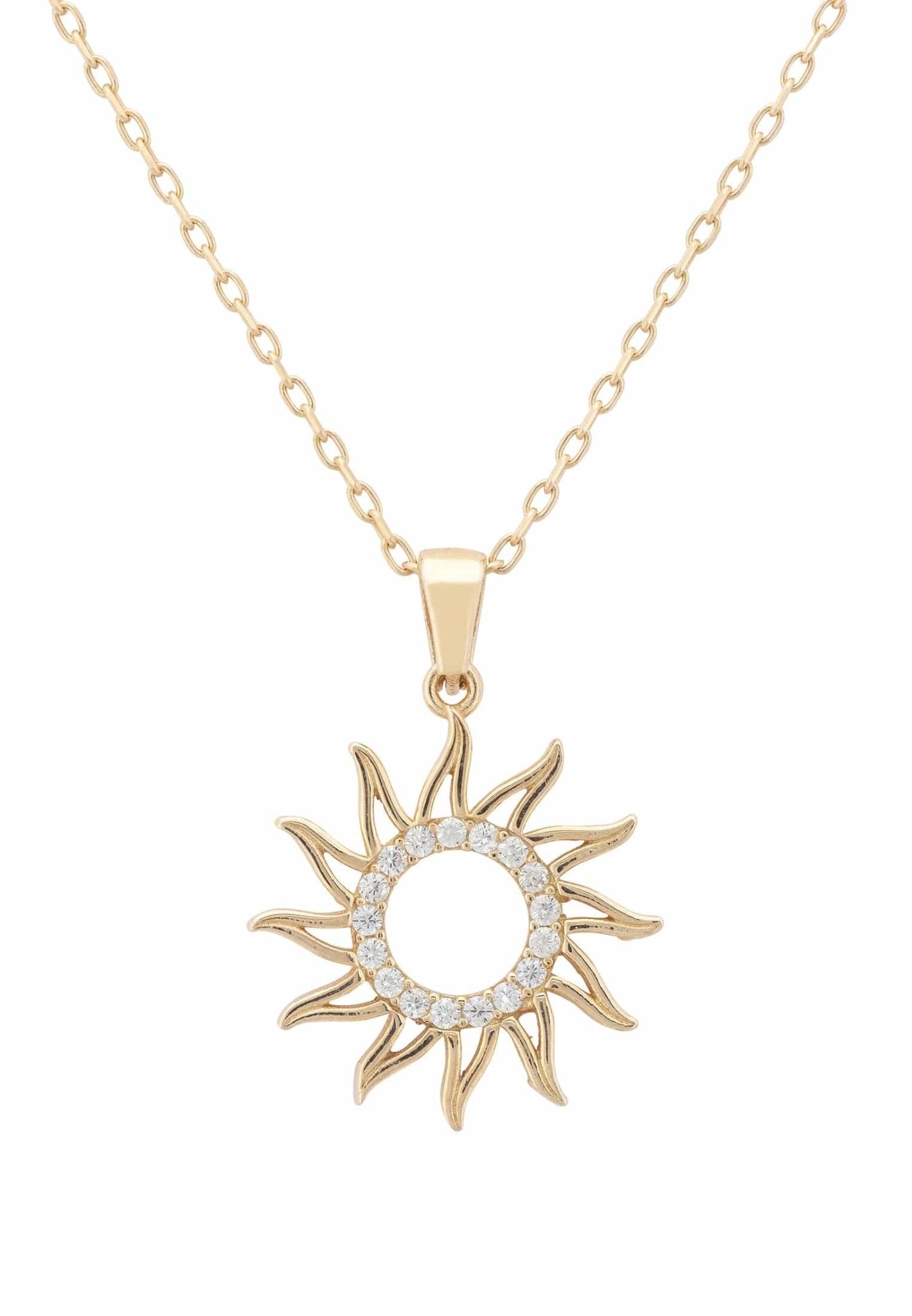 Sun Rays Necklace Gold - LATELITA Necklaces