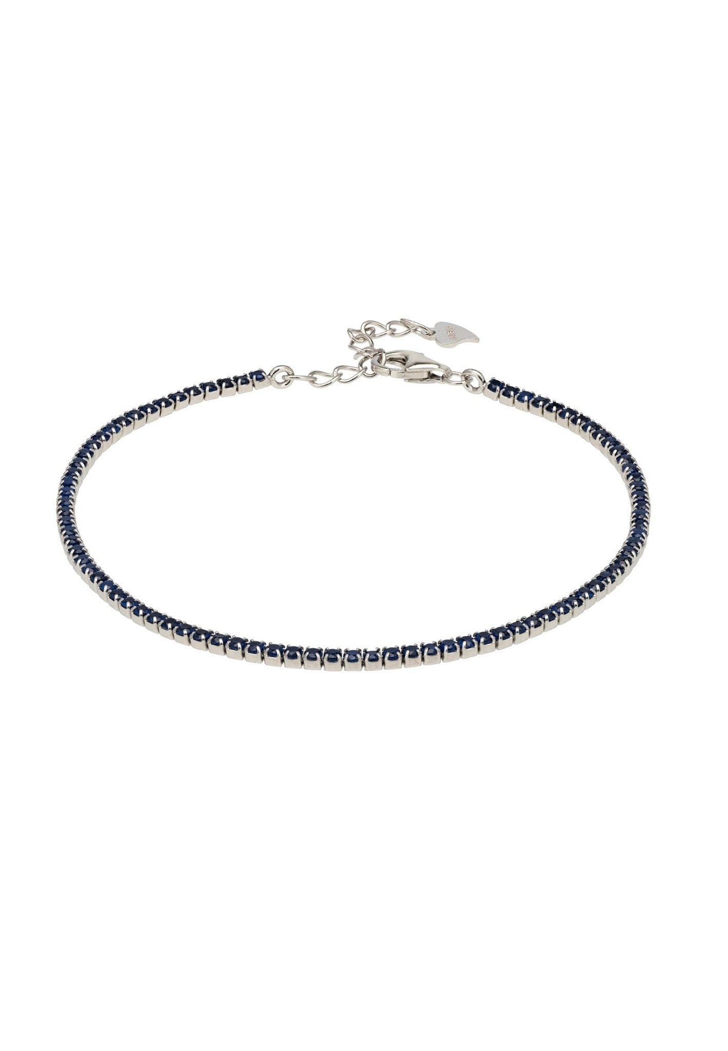 Tennis Bracelet Silver Sapphire Blue - LATELITA Bracelets
