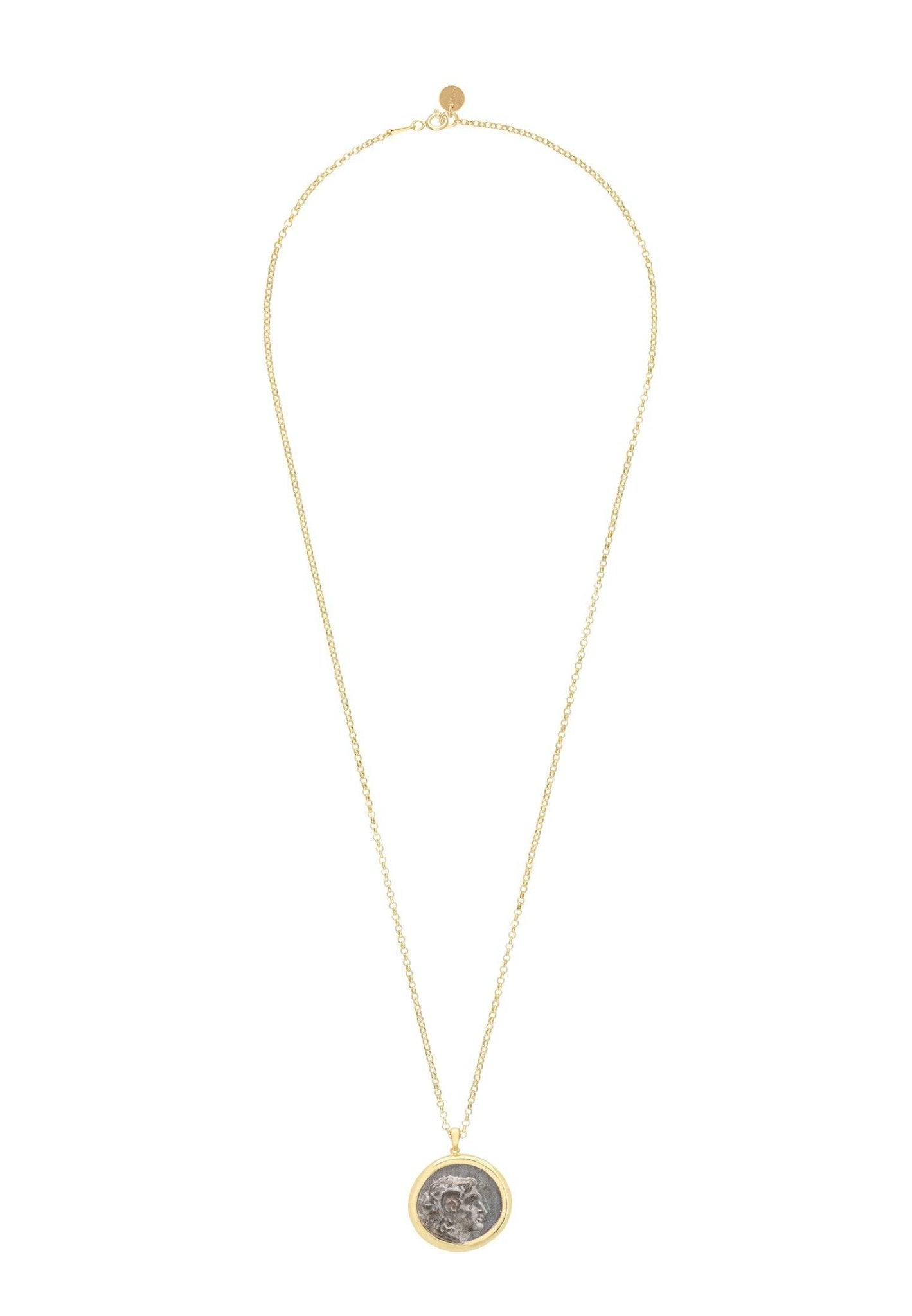 The Greek Coin Necklace Gold - LATELITA Necklaces