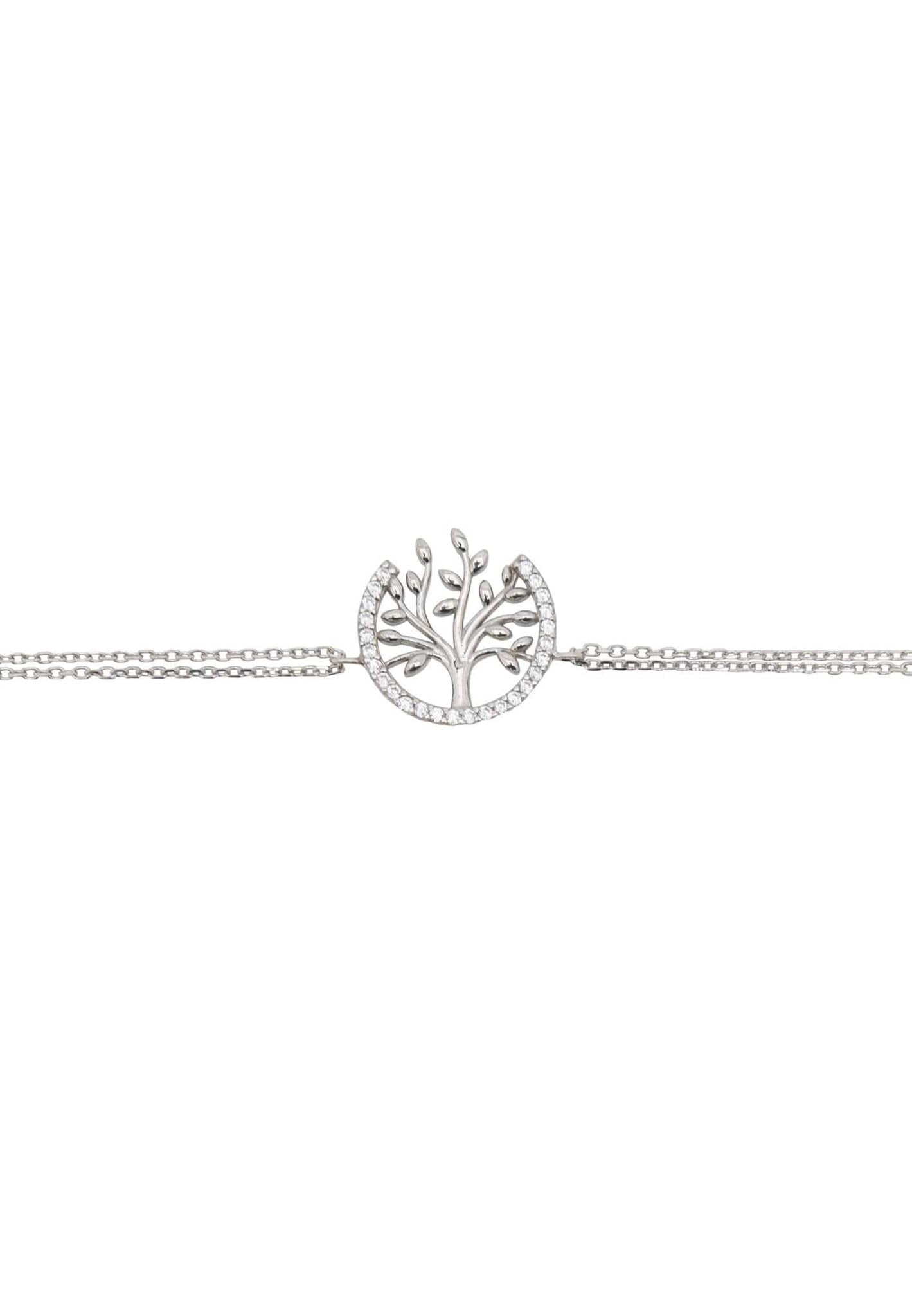 Tree Of Life Open Circle Bracelet Silver - LATELITA Bracelets