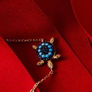 Turtle Turquoise Blue Bracelet Gold - LATELITA Bracelets