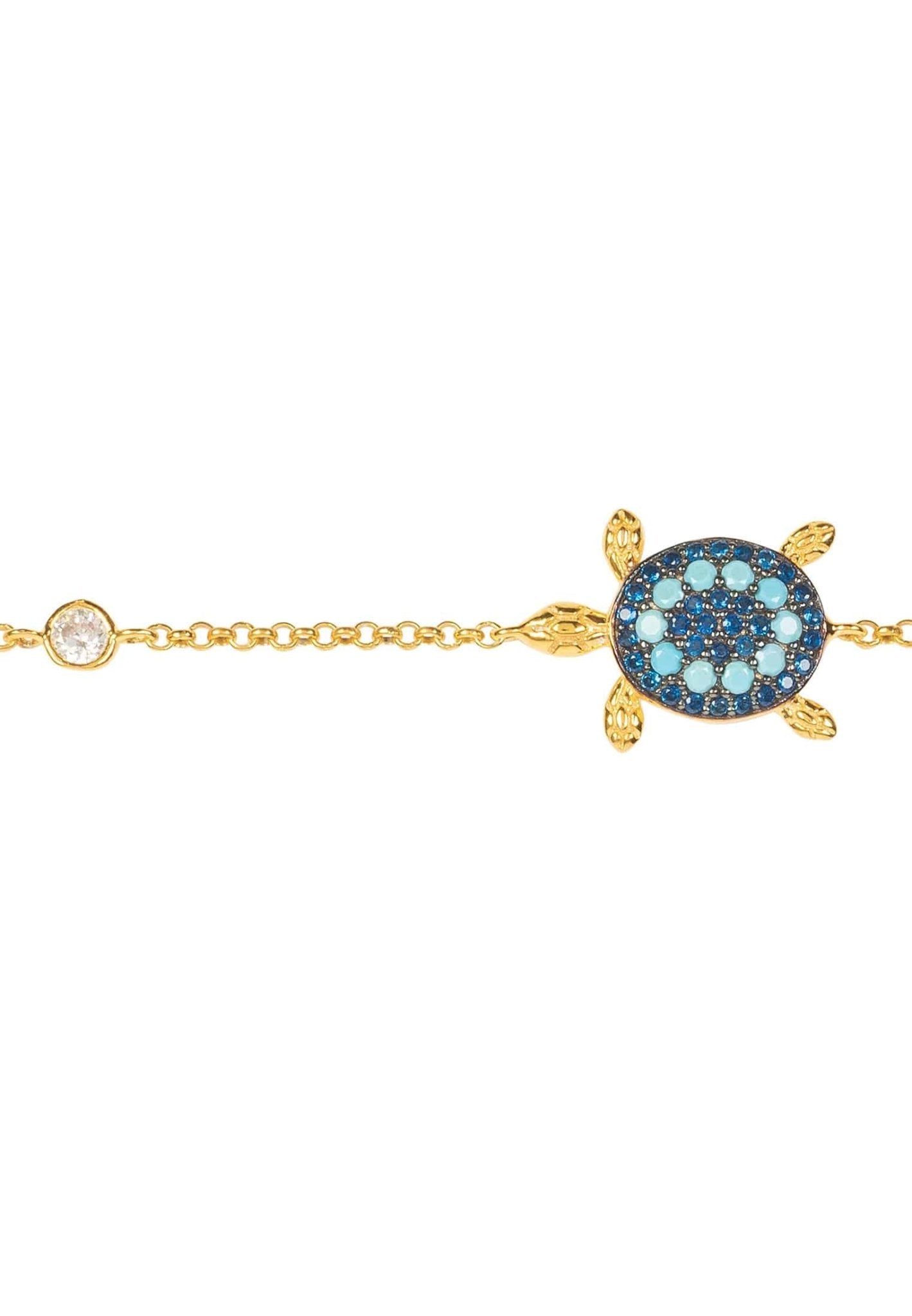 Turtle Turquoise Blue Bracelet Gold - LATELITA Bracelets