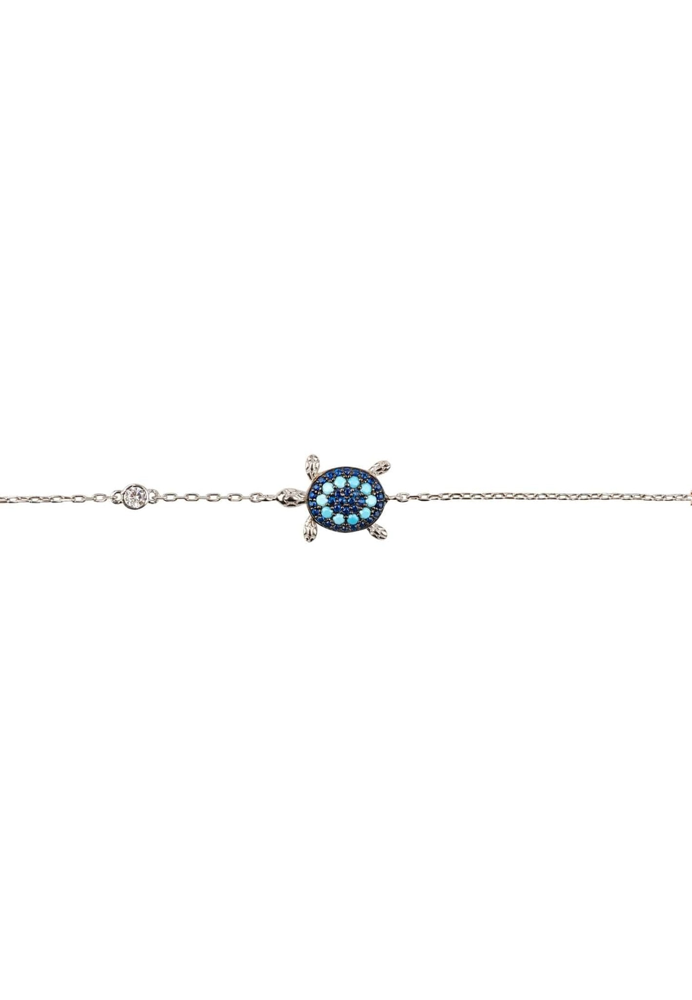 Turtle Turquoise Blue Bracelet Silver - LATELITA Bracelets