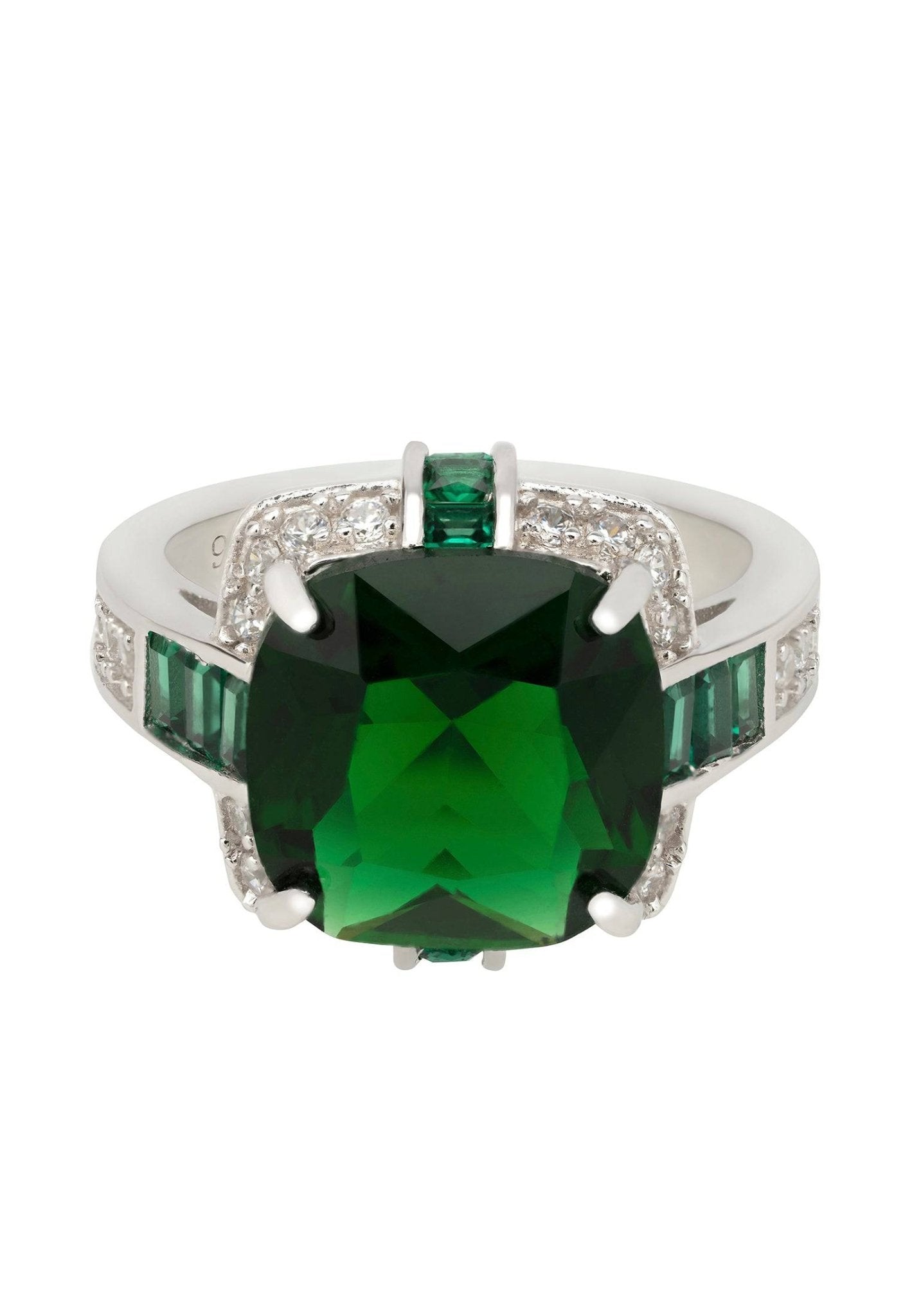 Windsor Silver Ring Emerald - LATELITA Rings