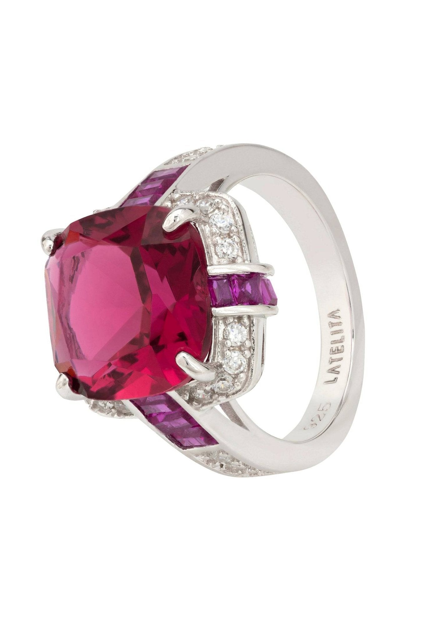Windsor Silver Ring Ruby - LATELITA Rings