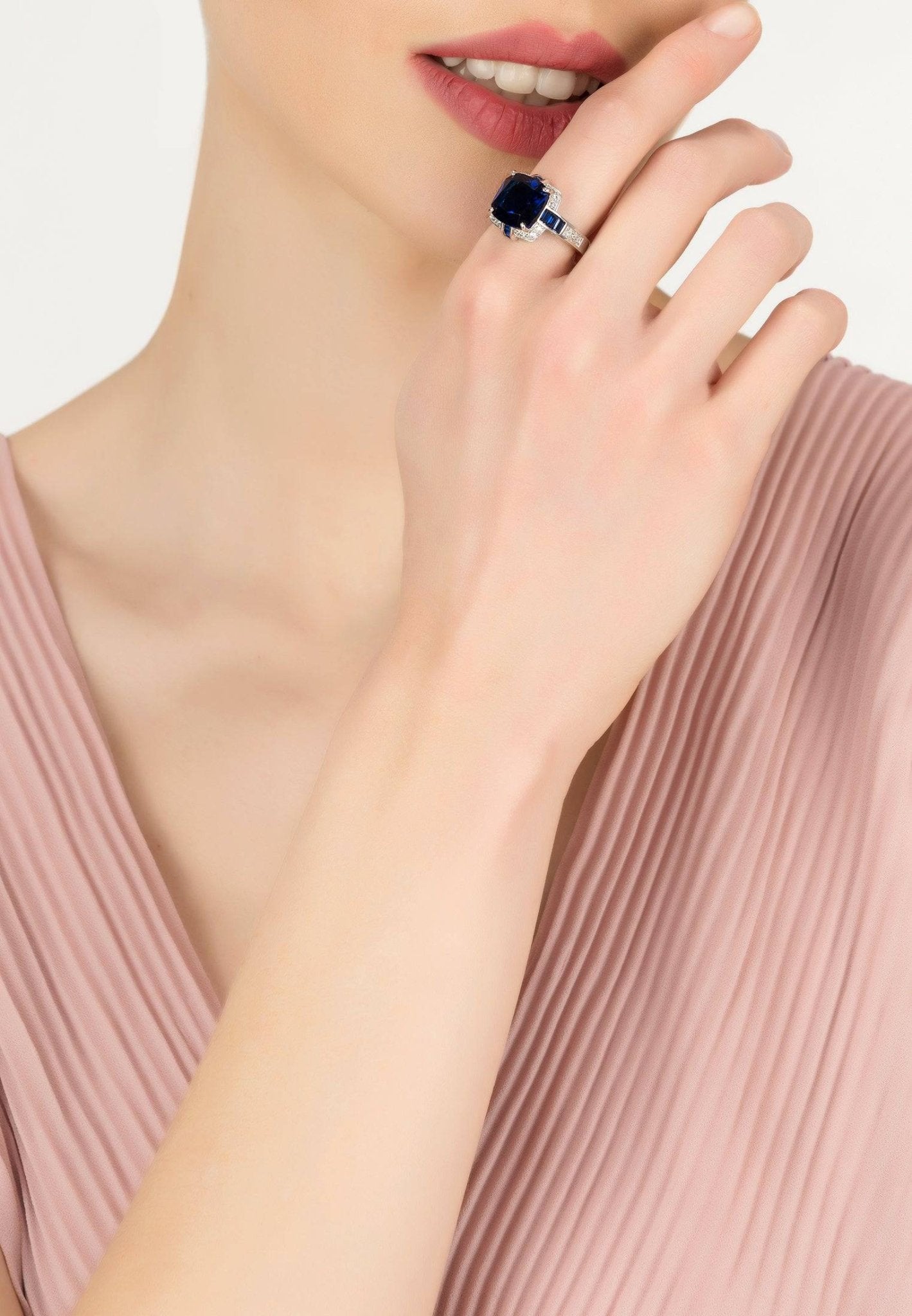 Windsor Silver Ring Sapphire - LATELITA Rings
