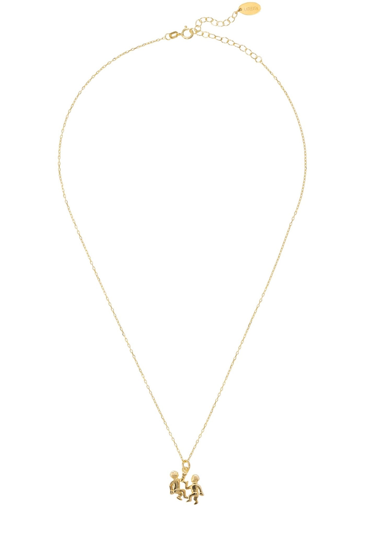 Zodiac Star Sign Necklace Gold Gemini - LATELITA Necklaces