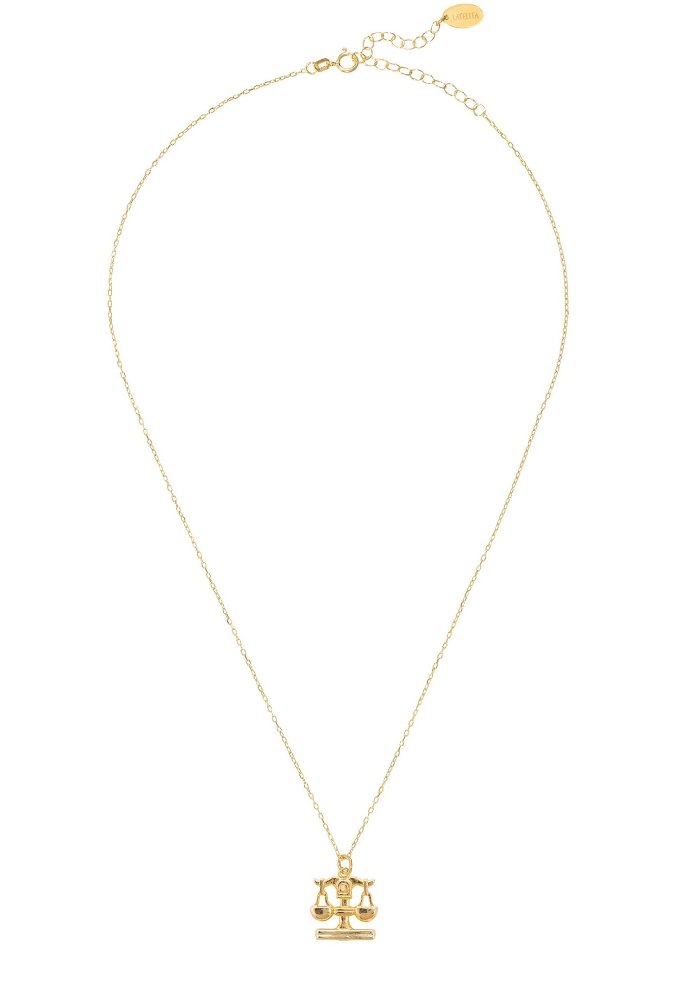 Zodiac Star Sign Necklace Gold Libra - LATELITA Necklaces